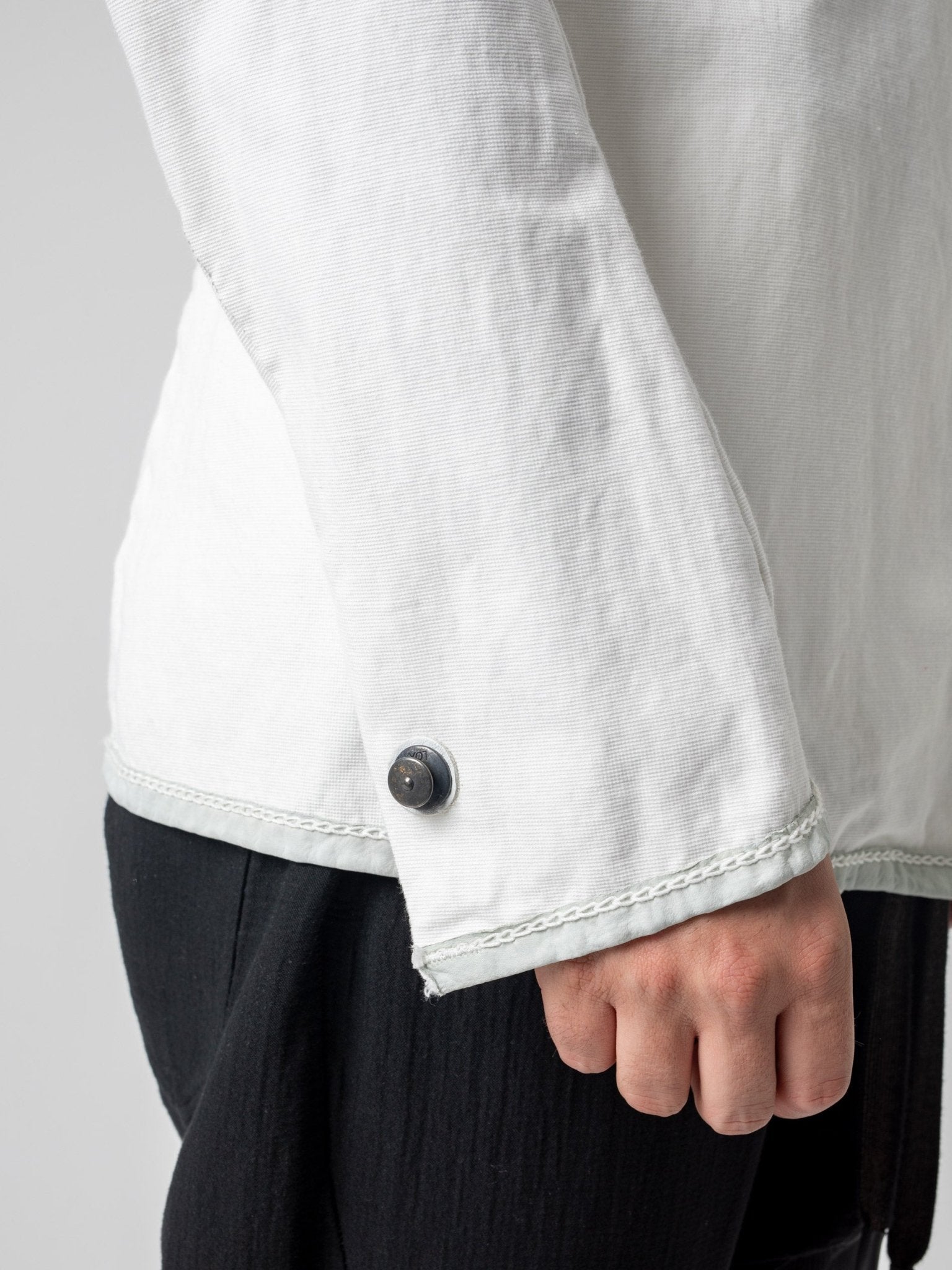 Blazer with Leather Back Detail - by ISAAC SELLAM