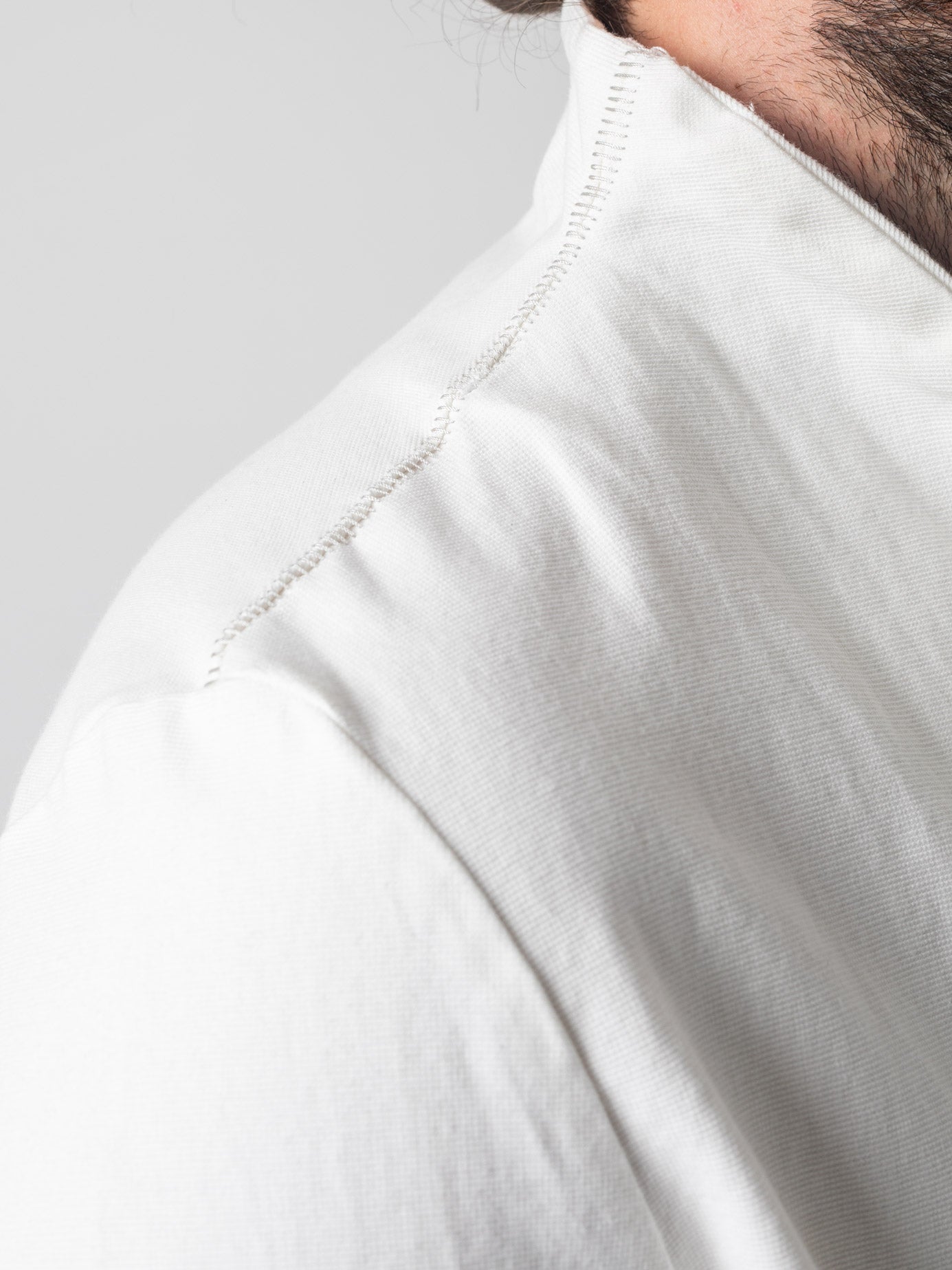Blazer with Leather Back Detail - by ISAAC SELLAM