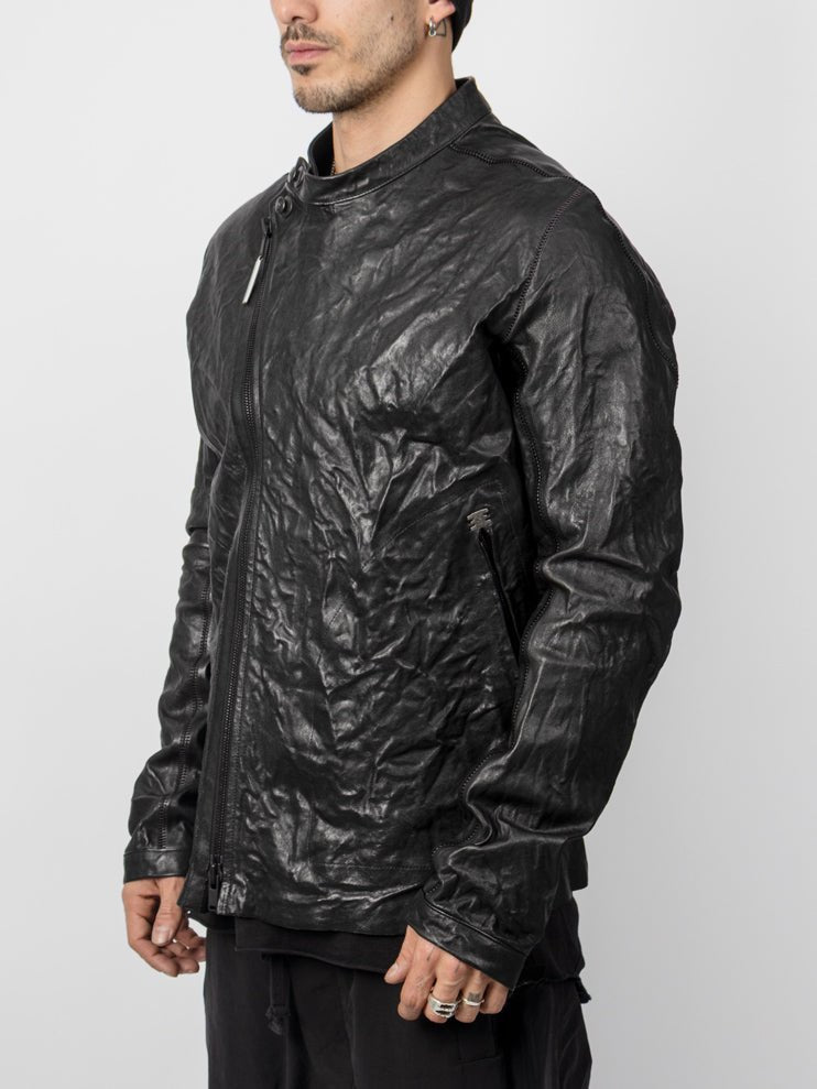 Body - Moulded Leather Biker with Spine Detail - by ISAAC SELLAM