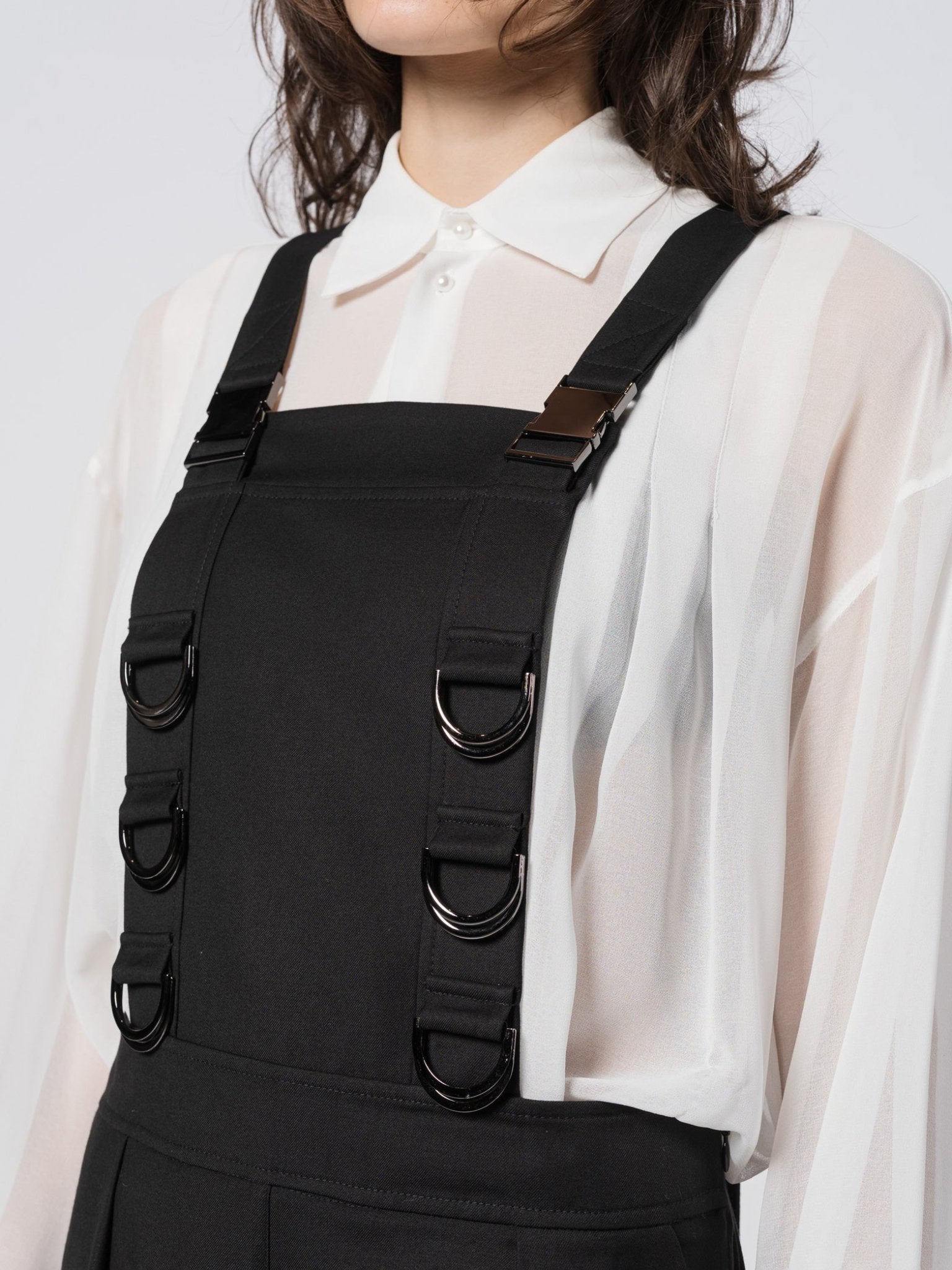 Buckled Pinafore Overall - by SHARONA SHARVIT