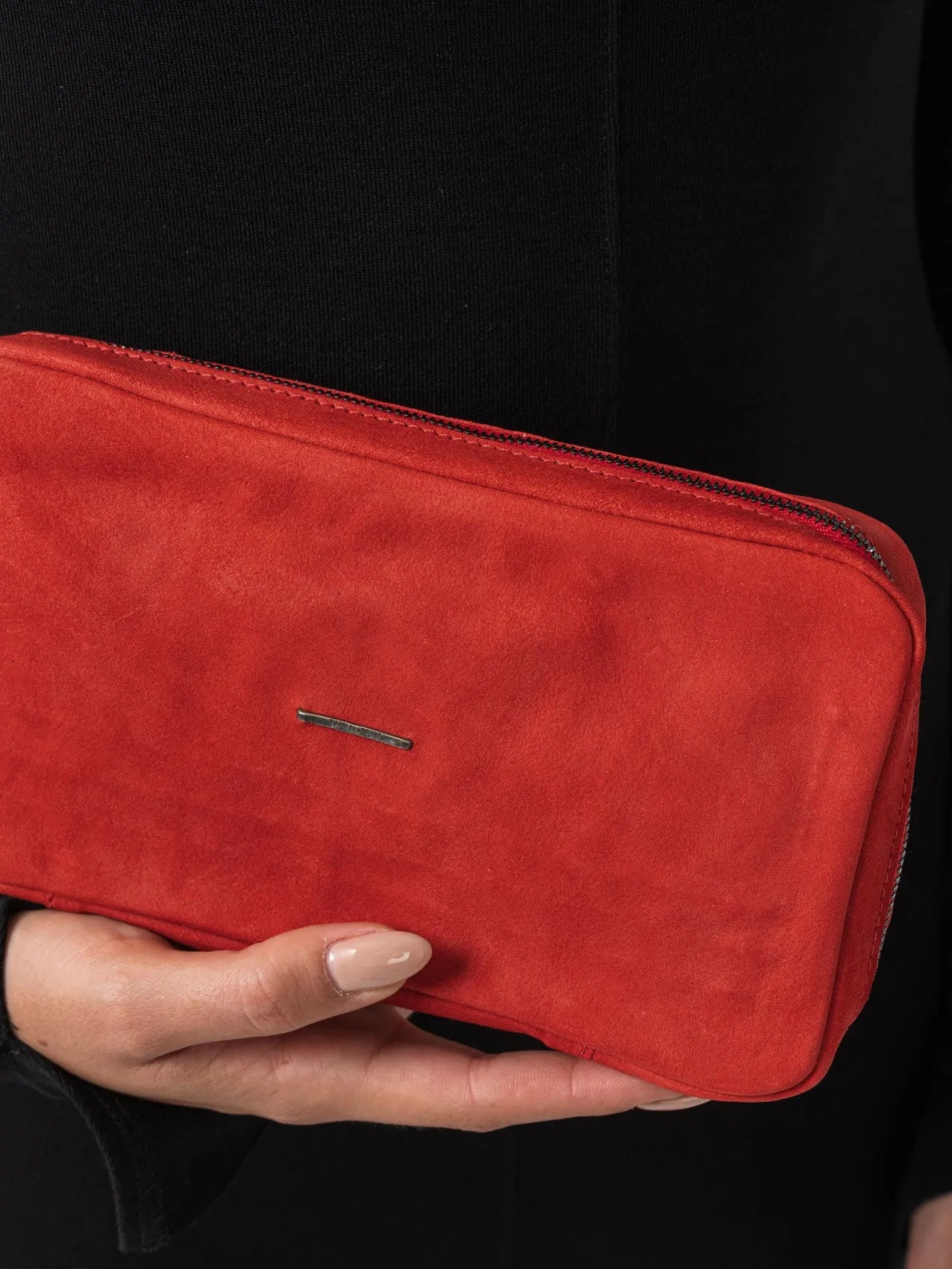 Bullskin Wallet with Silver Staples - by DANIELE BASTA