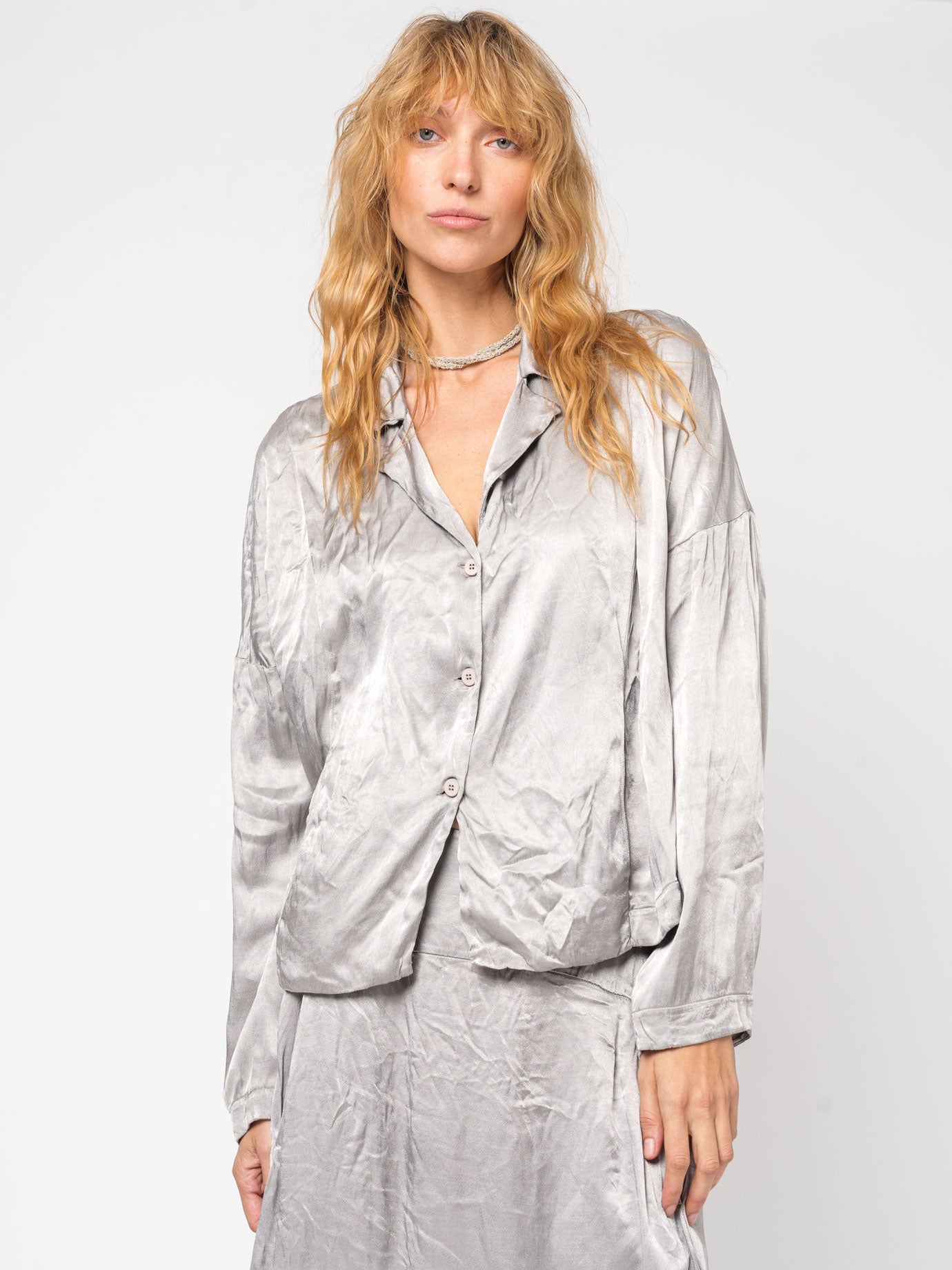 Button - Up Blouse - by TANDEM