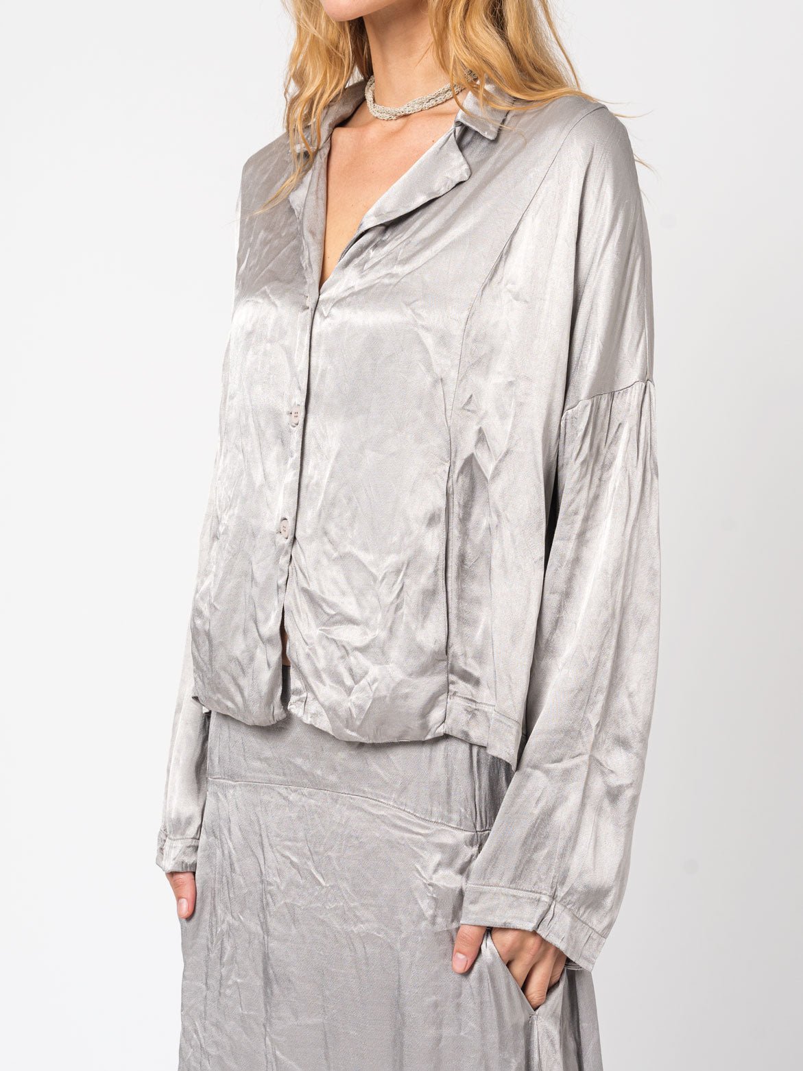 Button - Up Blouse - by TANDEM