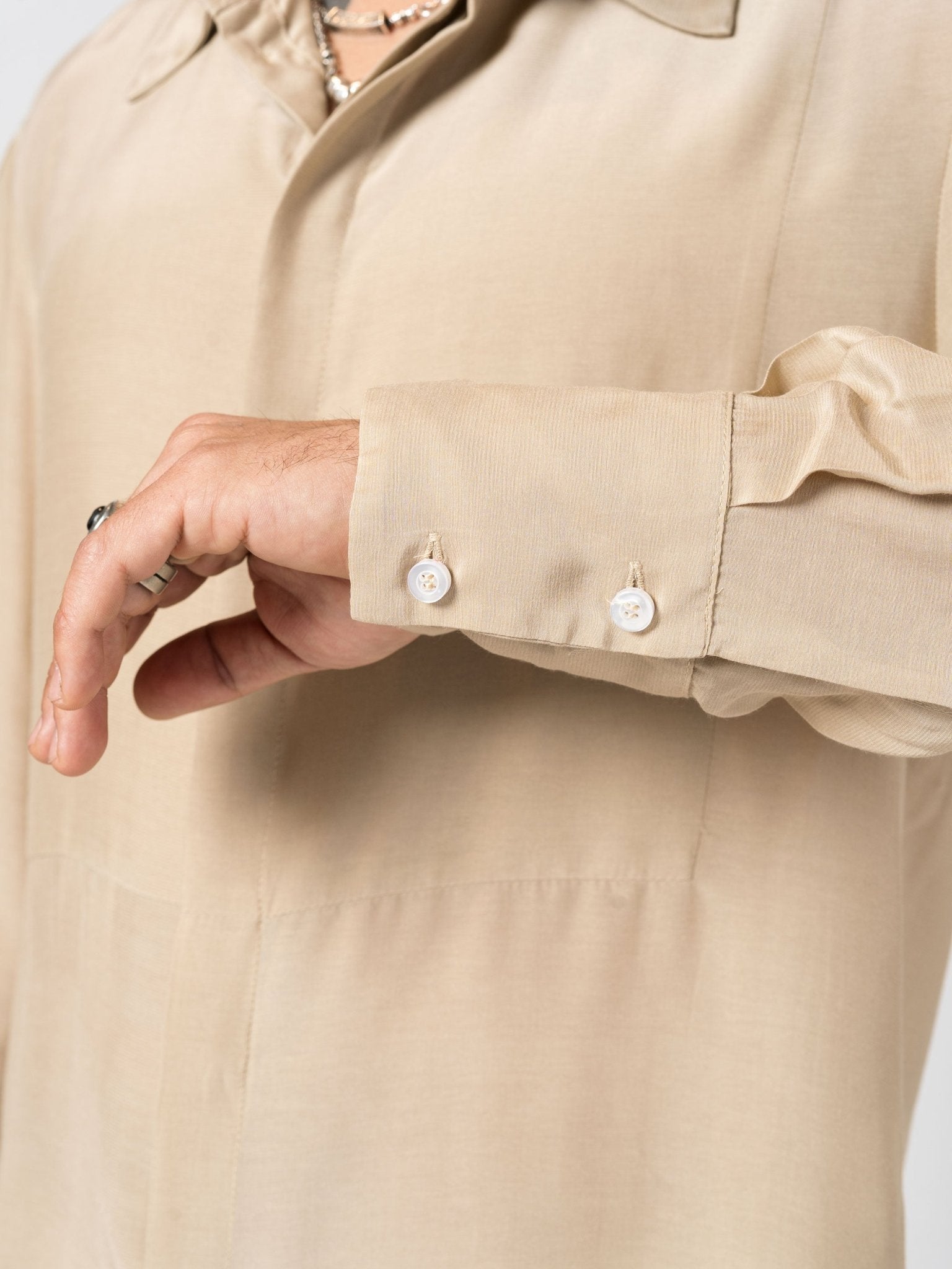 Button - Up Shirt with Concealed Placket - by NOSTRA SANTISSIMA