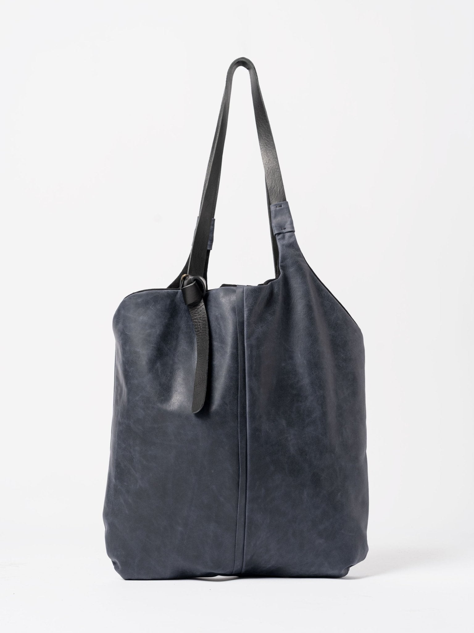 Calfskin and Cotton Shopper - by DANIELE BASTA