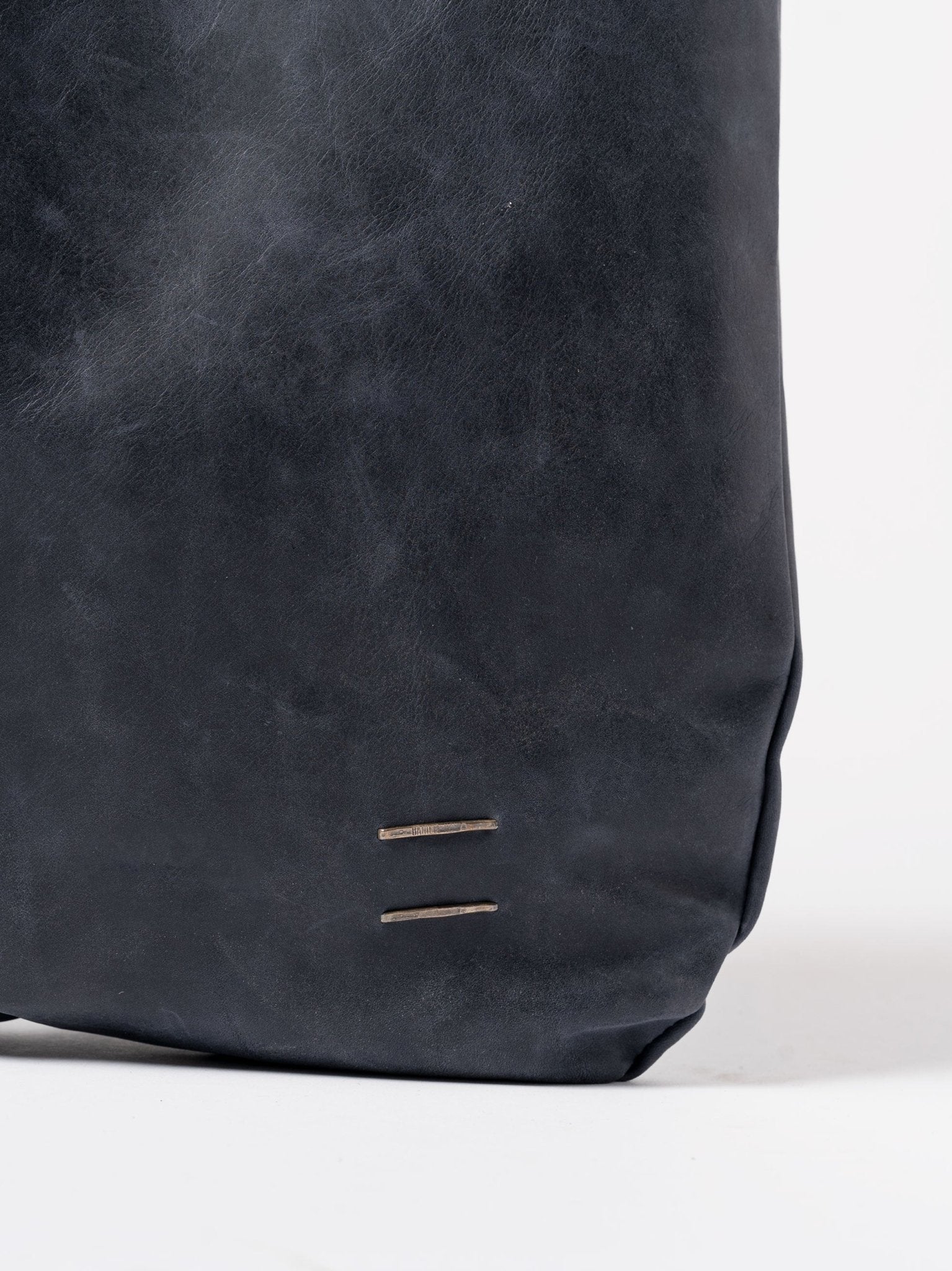 Calfskin and Cotton Shopper - by DANIELE BASTA