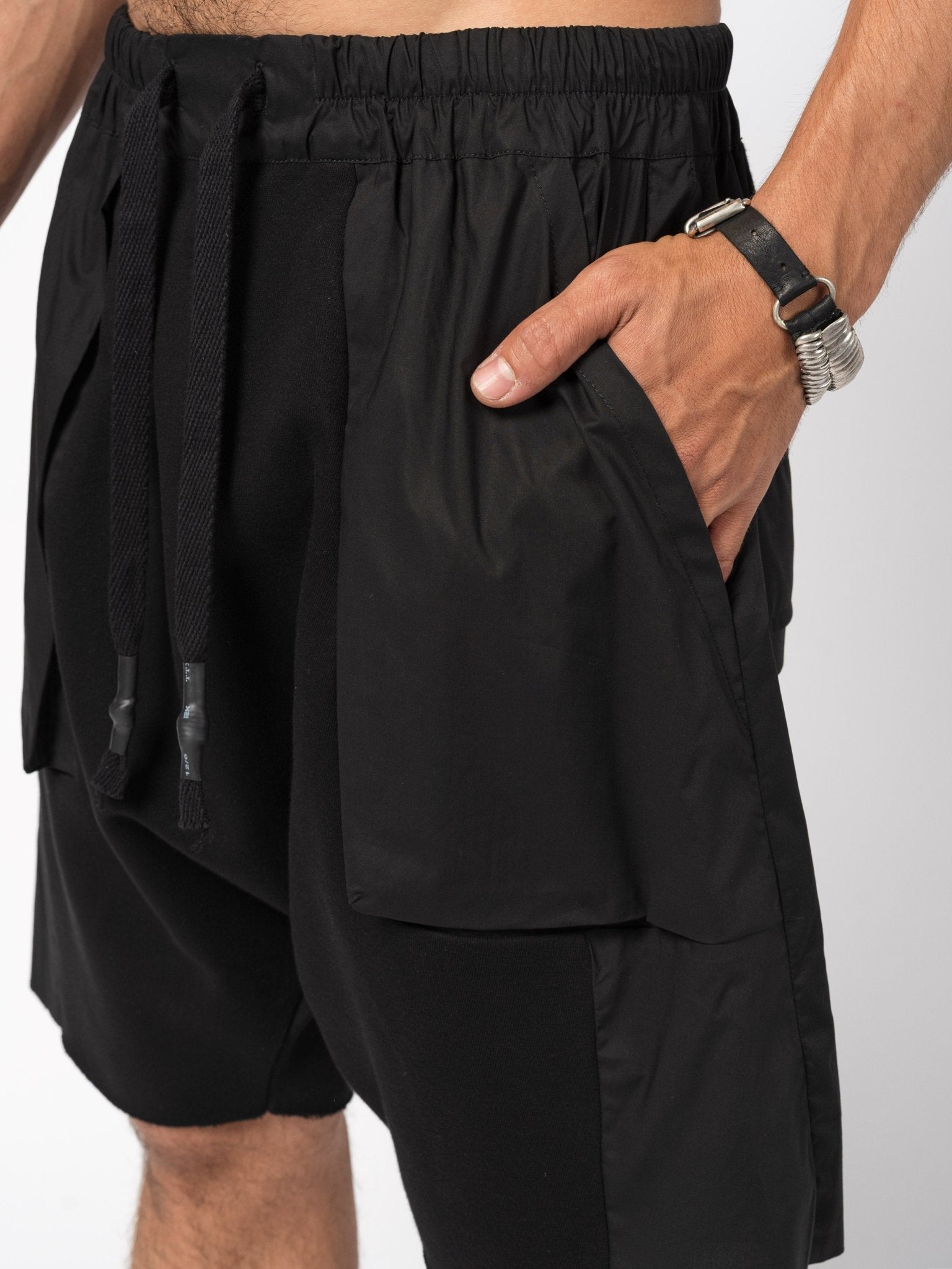 Cargo Shorts with Raw Hem - by 139DEC