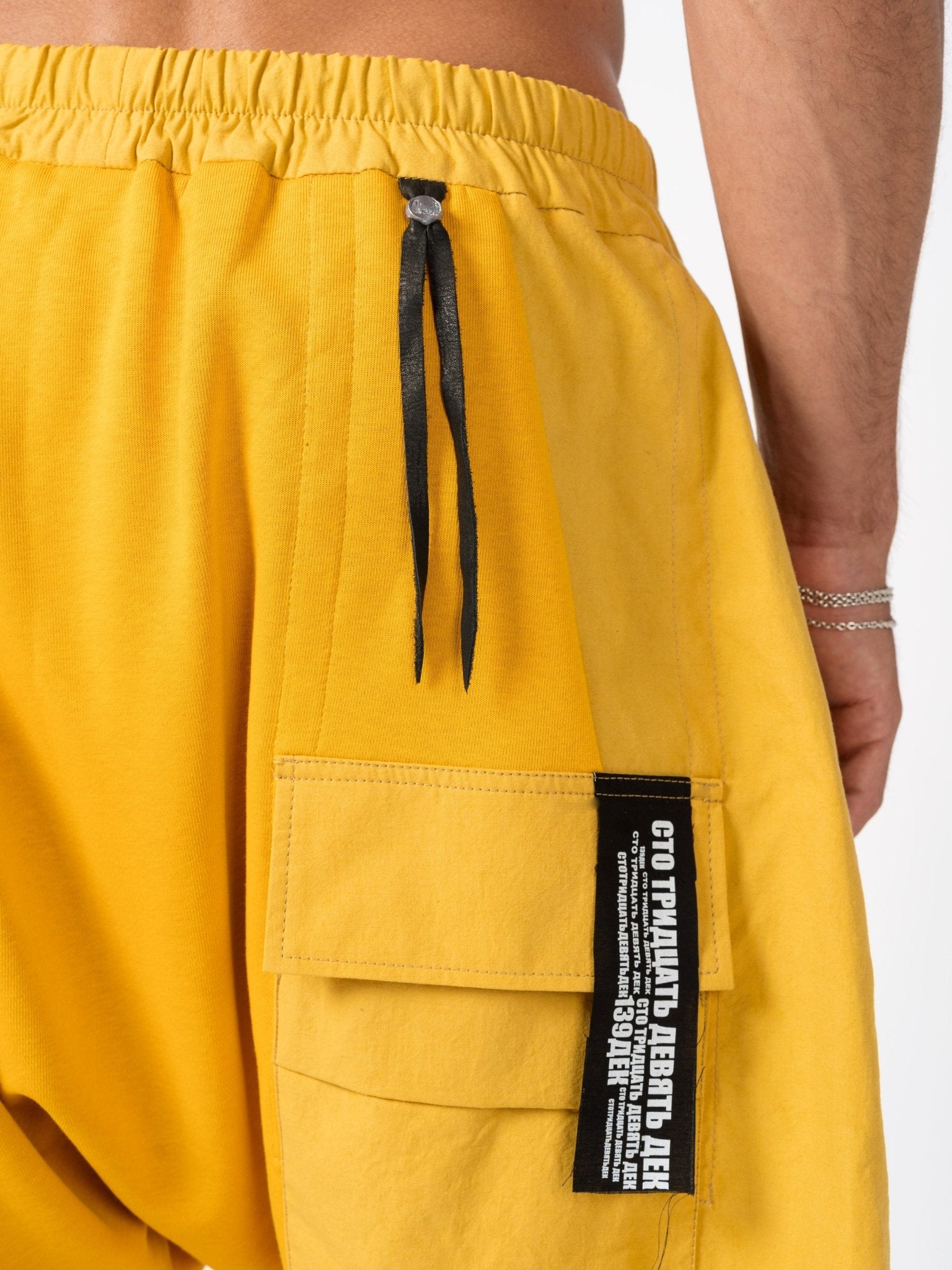 Cargo Shorts with Raw Hem - by 139DEC