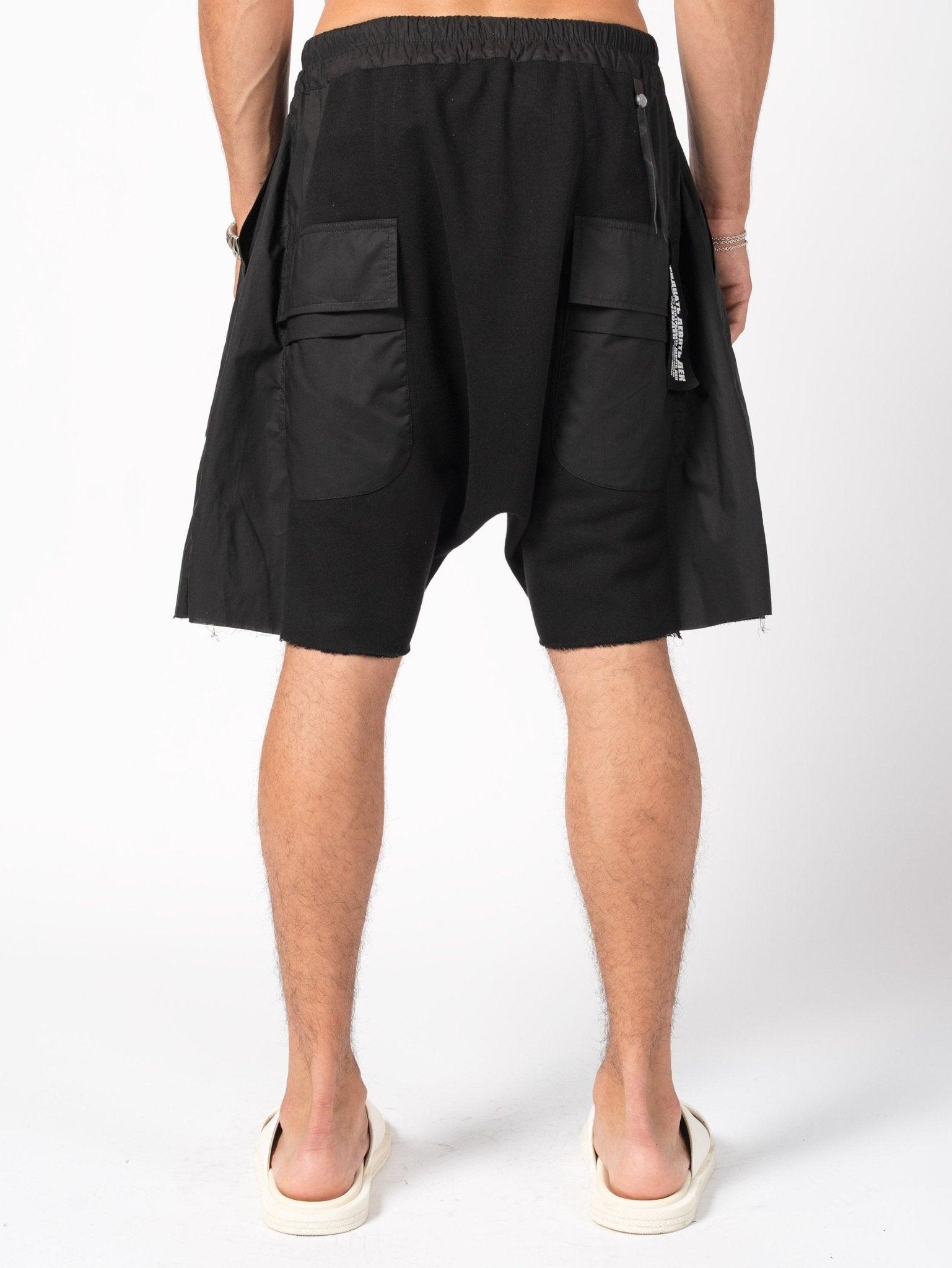 Cargo Shorts with Raw Hem - by 139DEC
