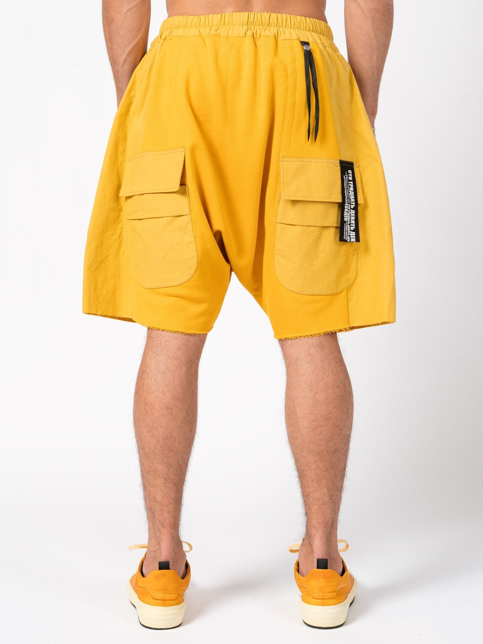 Cargo Shorts with Raw Hem - by 139DEC