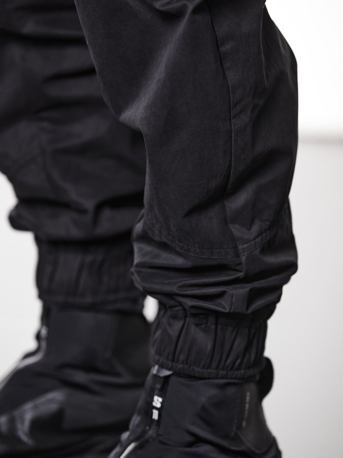 Cargo Trousers with Integrated Belt - by THOM KROM