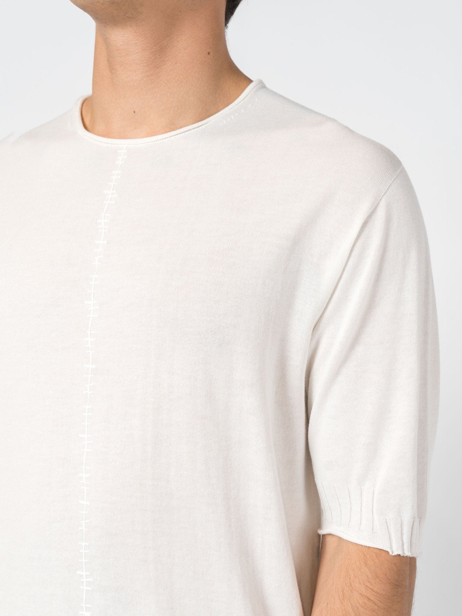 Center Stitch Knit Tee - by MD75