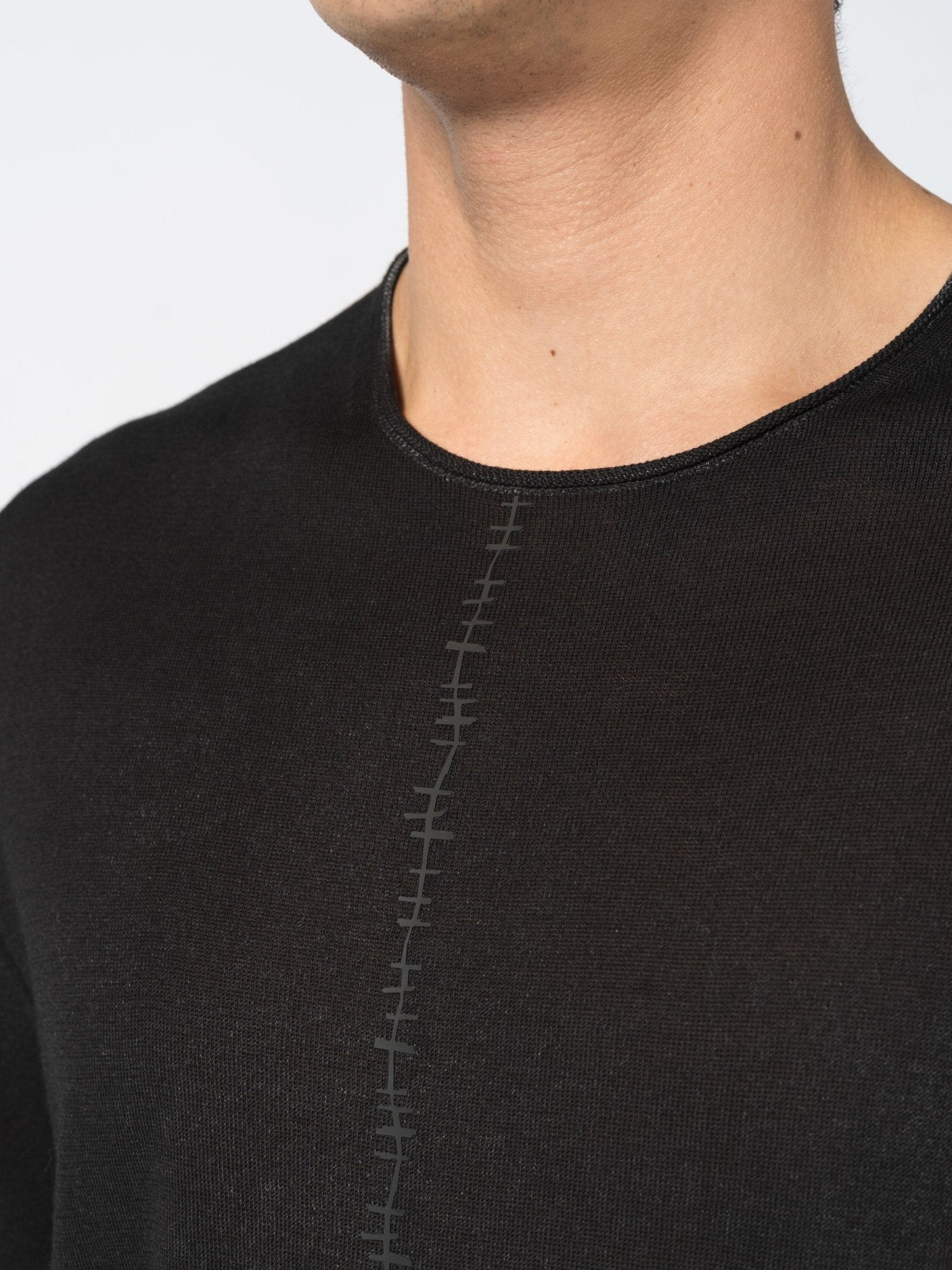 Center Stitch Knit Tee - by MD75