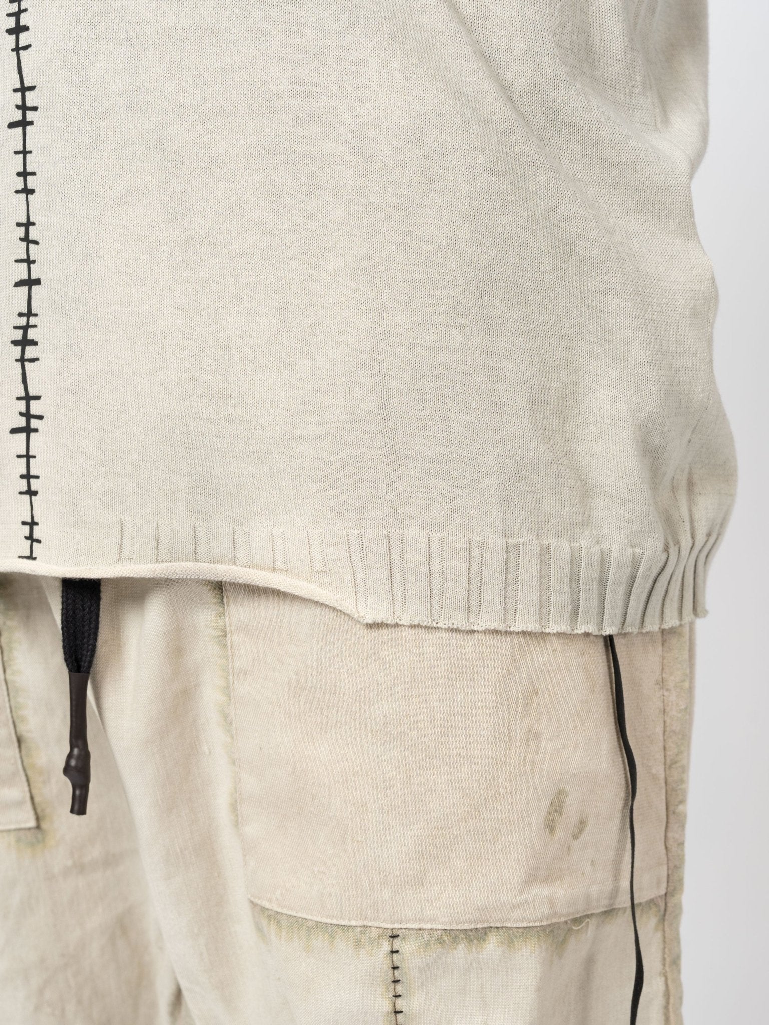 Center Stitch Knit Tee - by MD75