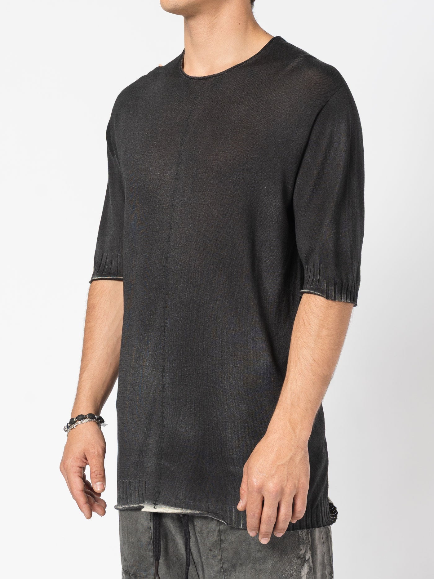 Center Stitch Knit Tee - by MD75