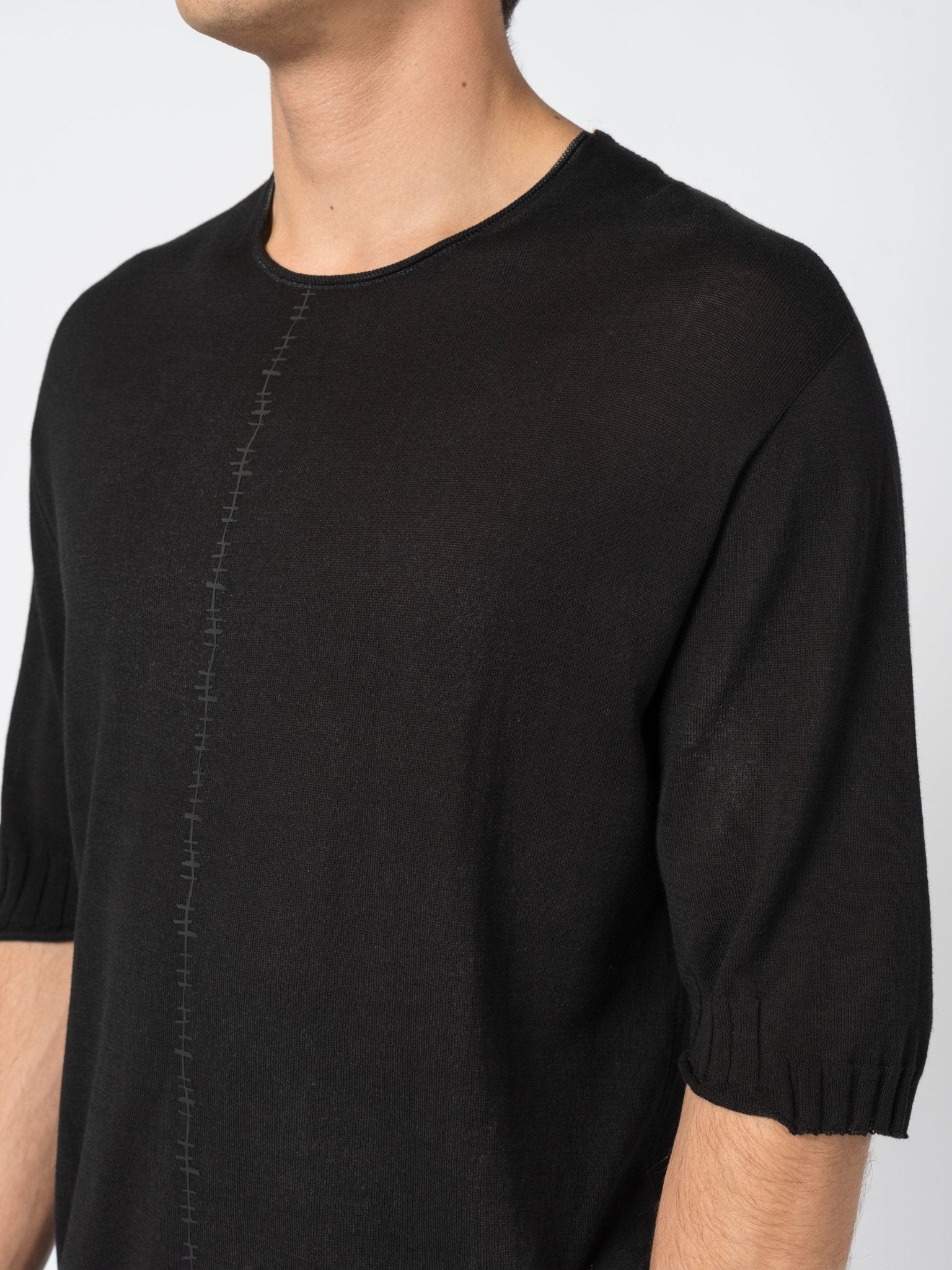 Center Stitch Knit Tee - by MD75