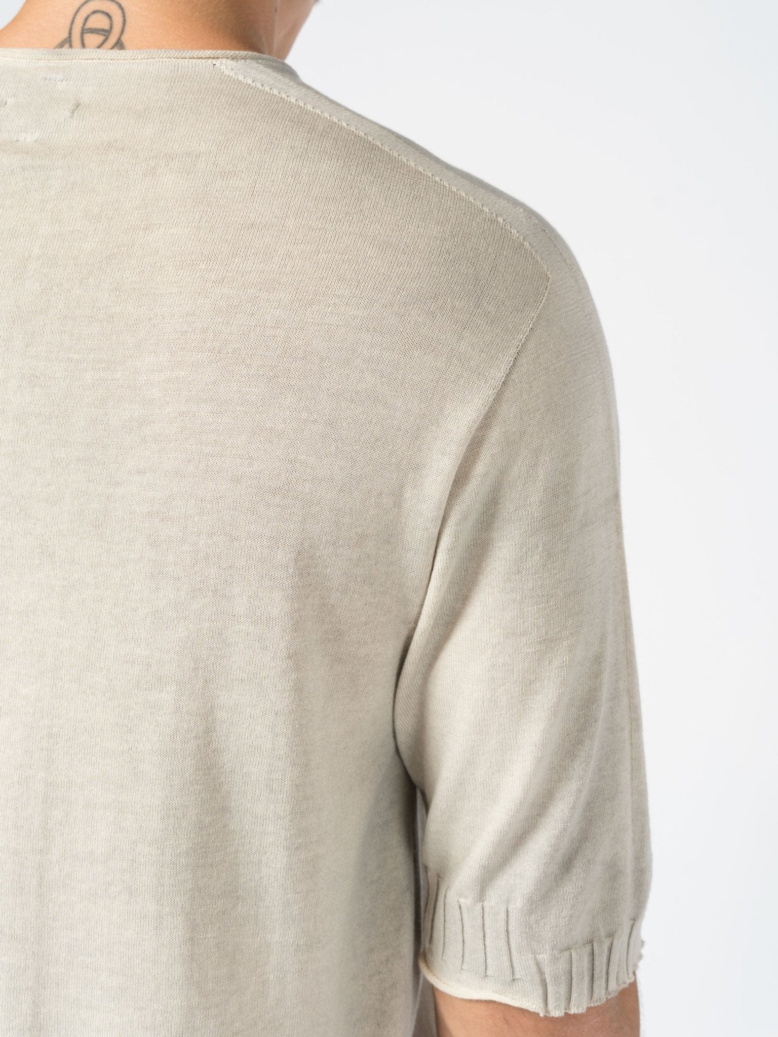 Center Stitch Knit Tee - by MD75