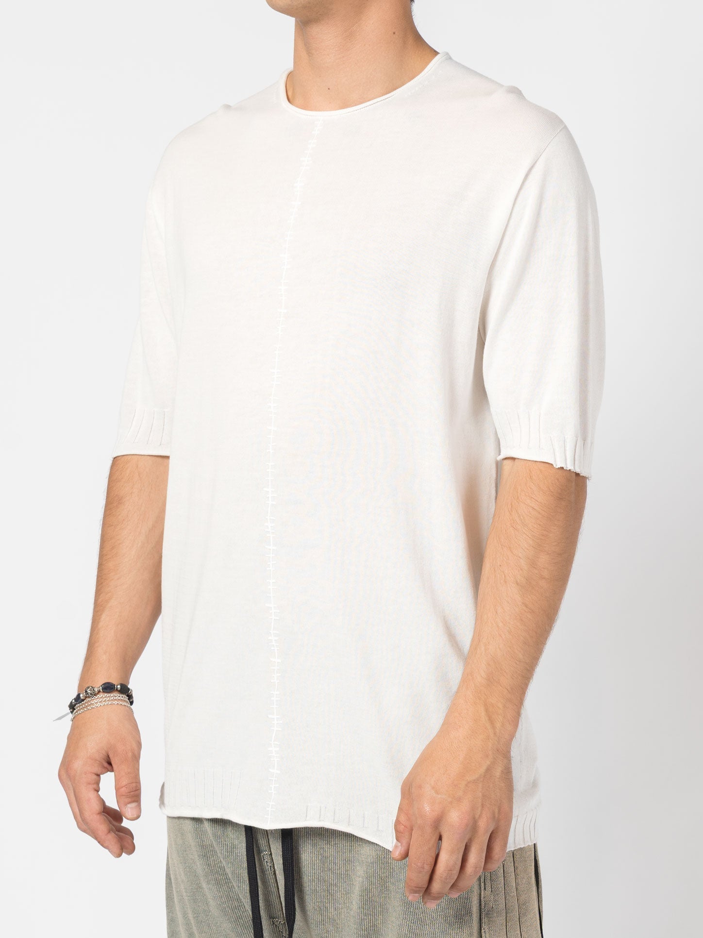 Center Stitch Knit Tee - by MD75