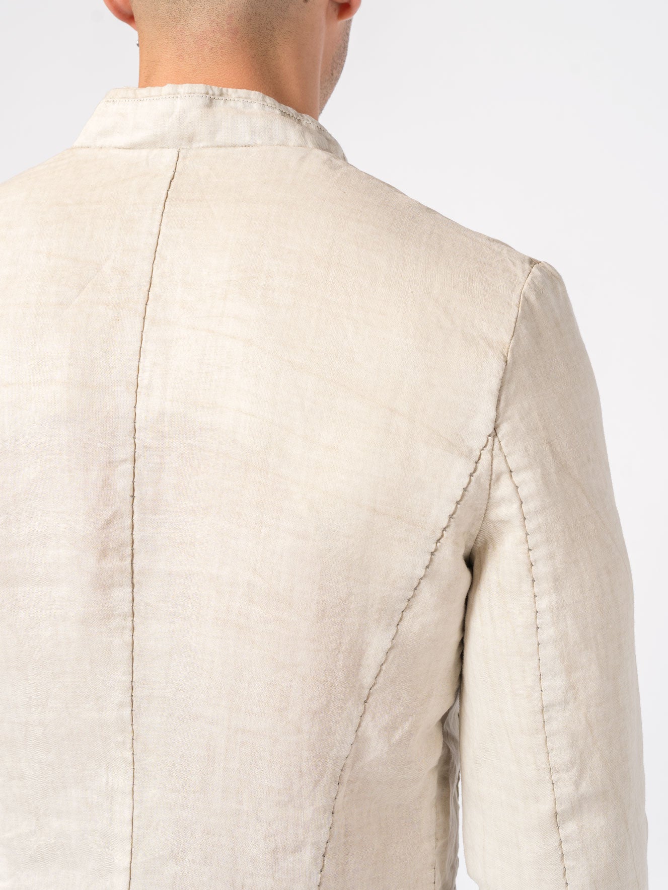 Collarless Structured Jacket - by MASNADA