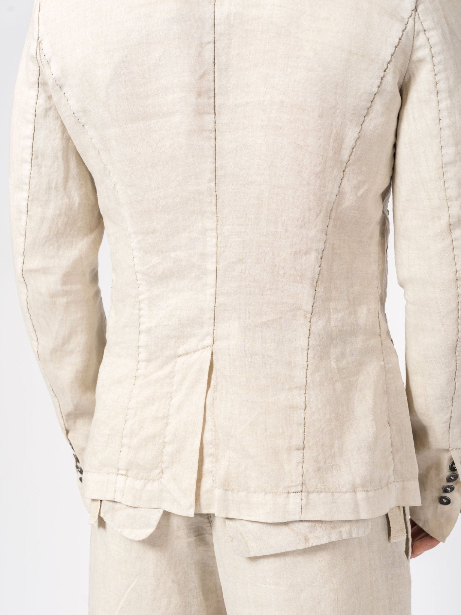 Collarless Structured Jacket - by MASNADA