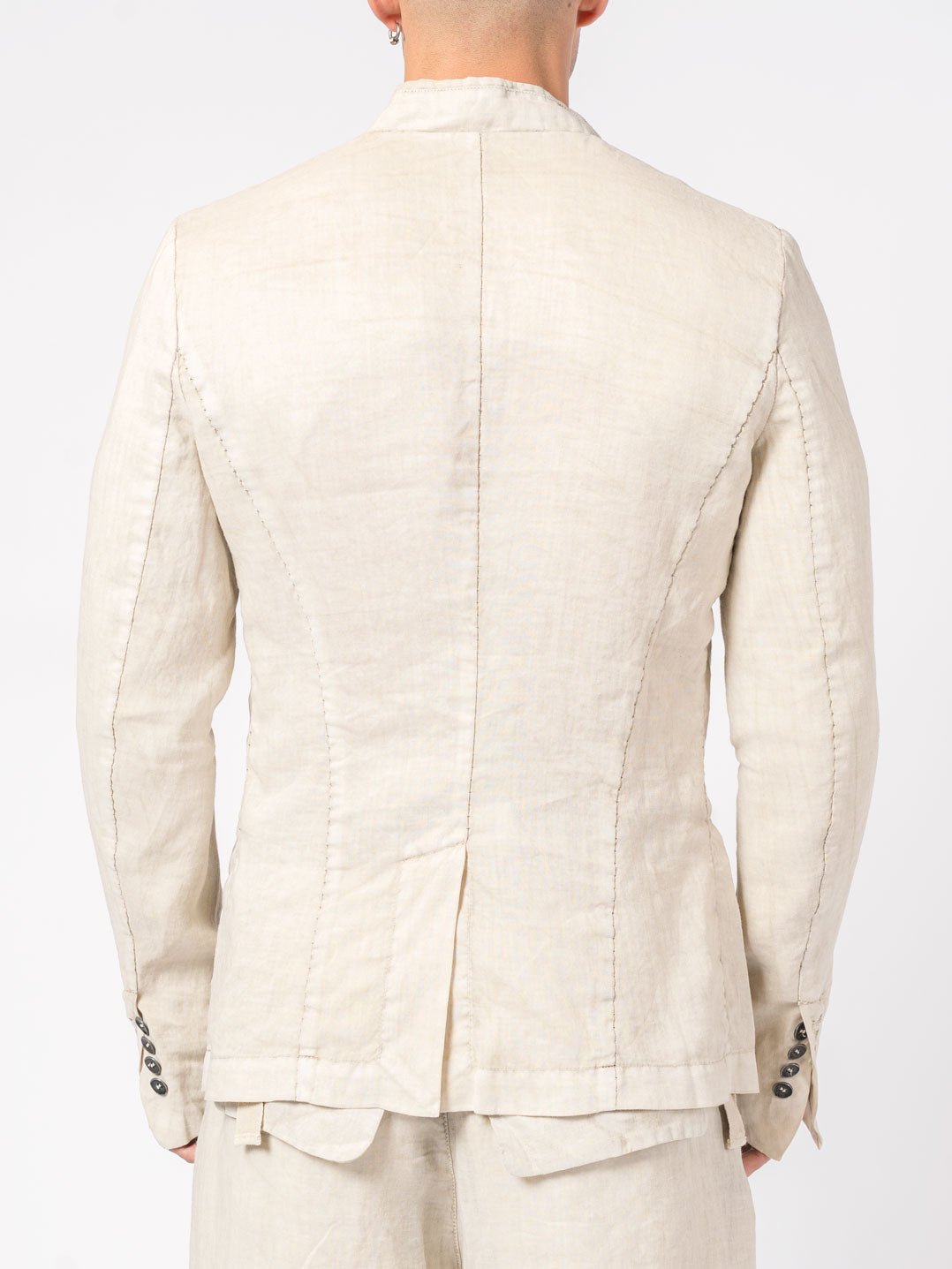 Collarless Structured Jacket - by MASNADA