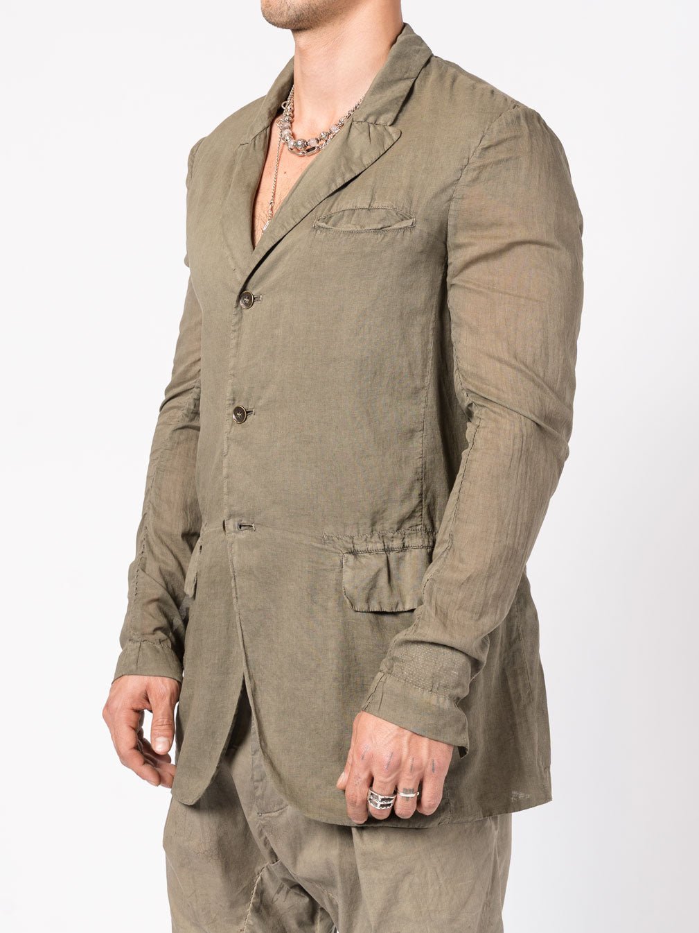 Cotton Tailored Jacket - by MASNADA
