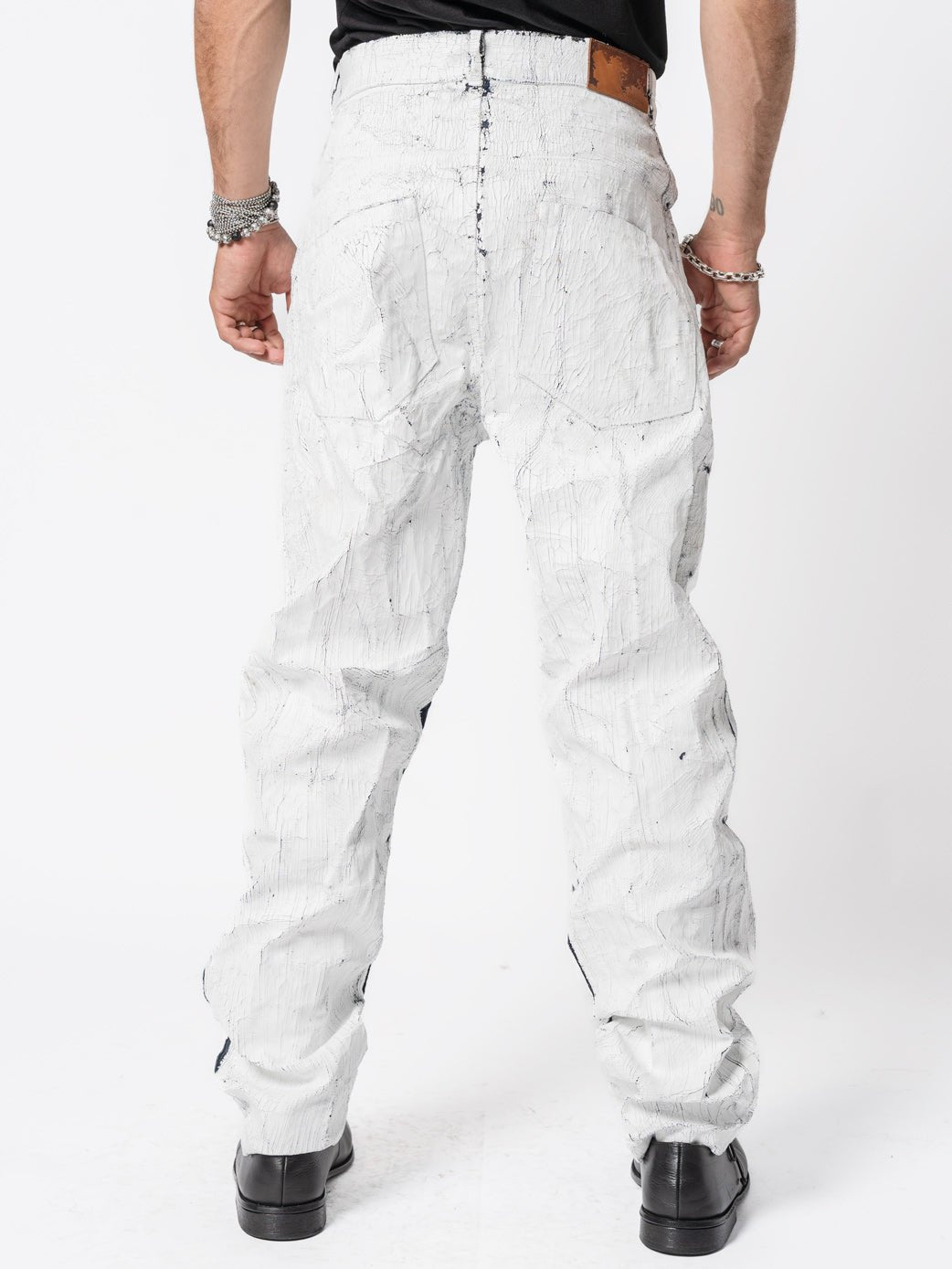 Cracked - Effect Paint Jeans - by NOSTRA SANTISSIMA