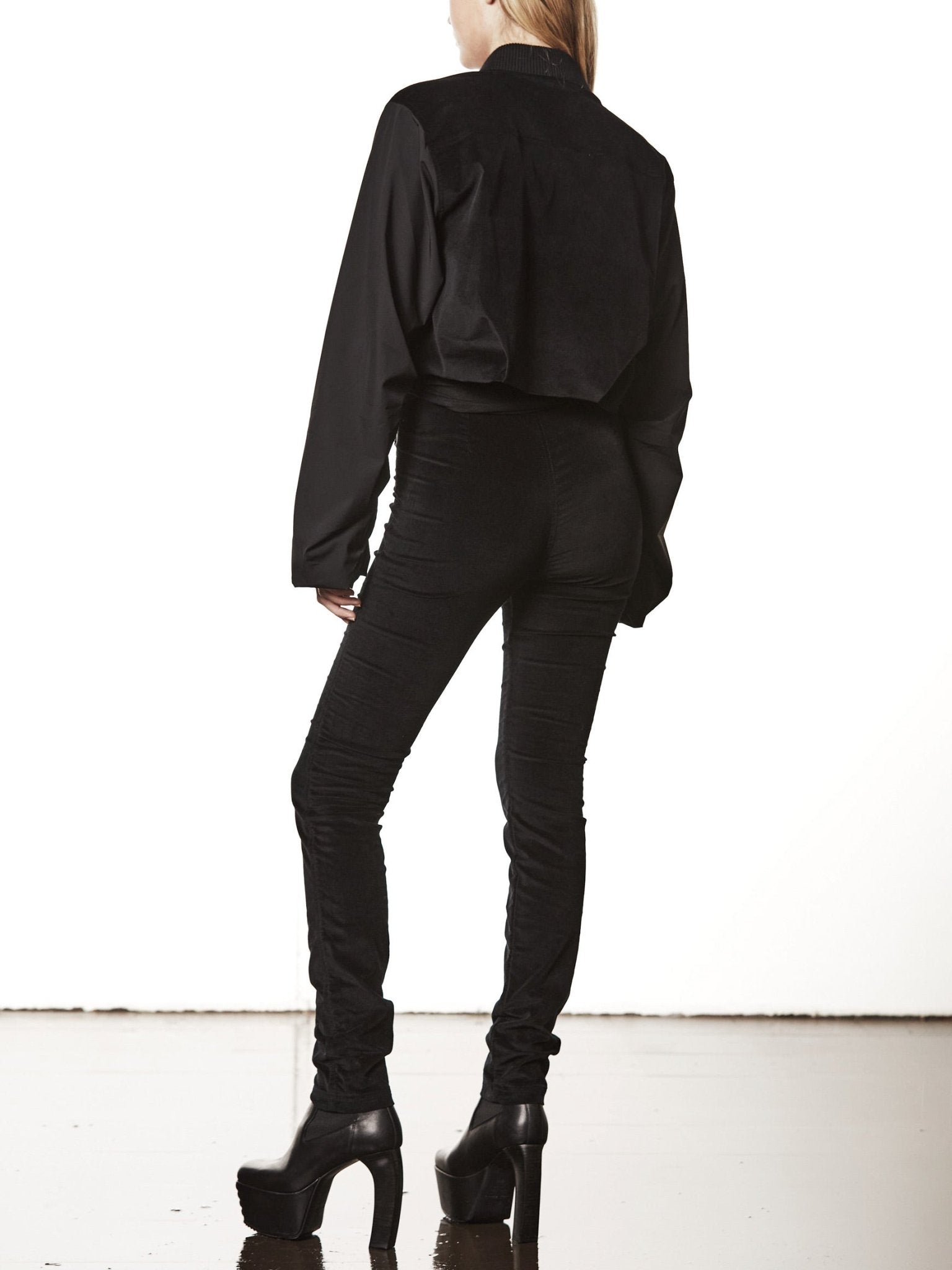 Cropped Bomber Jacket - by THOM KROM