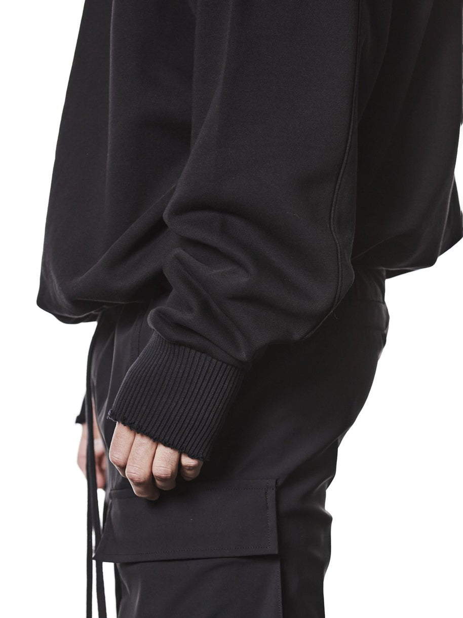 Cropped Hooded Sweatshirt - by THOM KROM