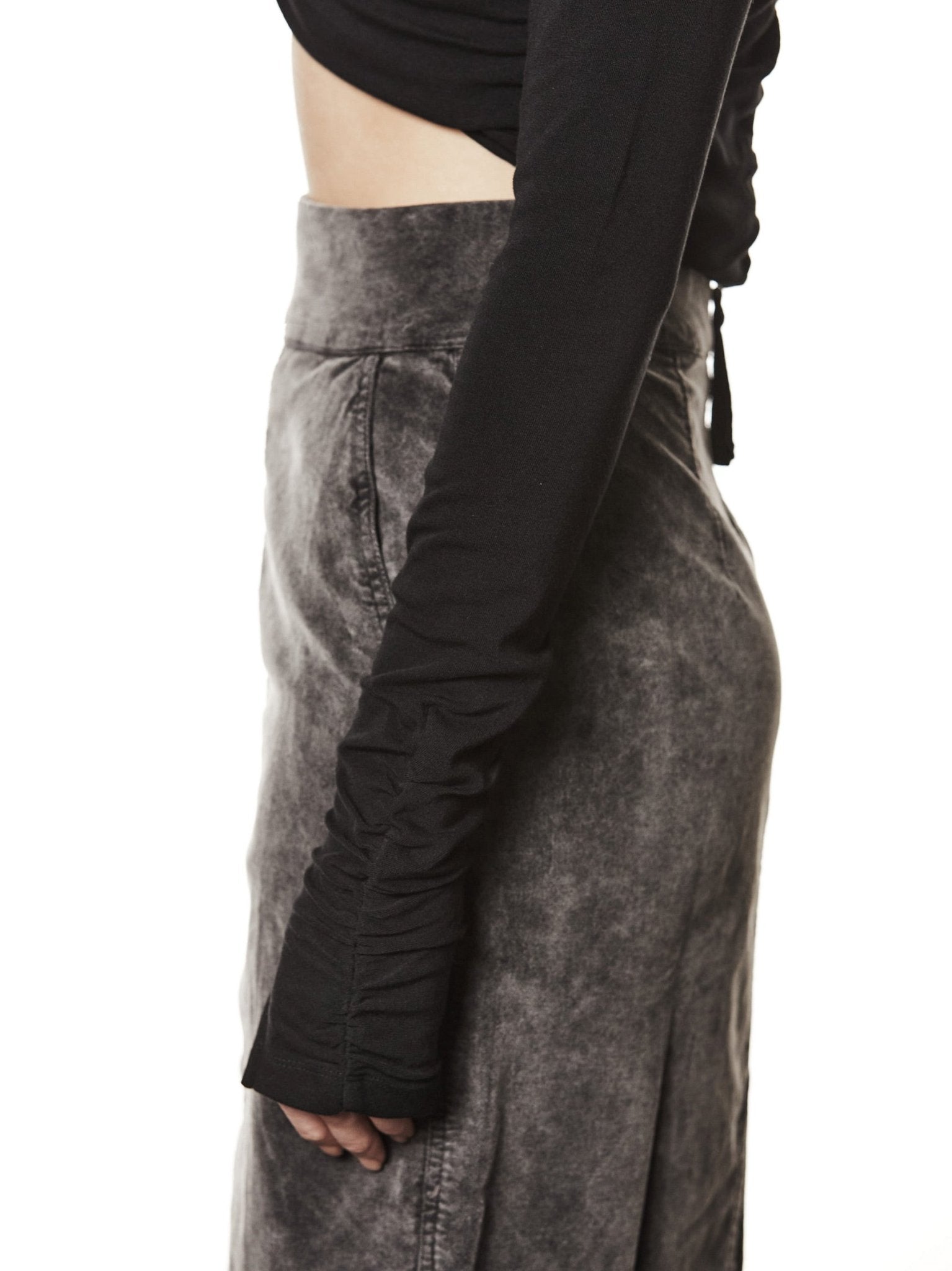 Cropped Roll Neck T-Shirt - by THOM KROM