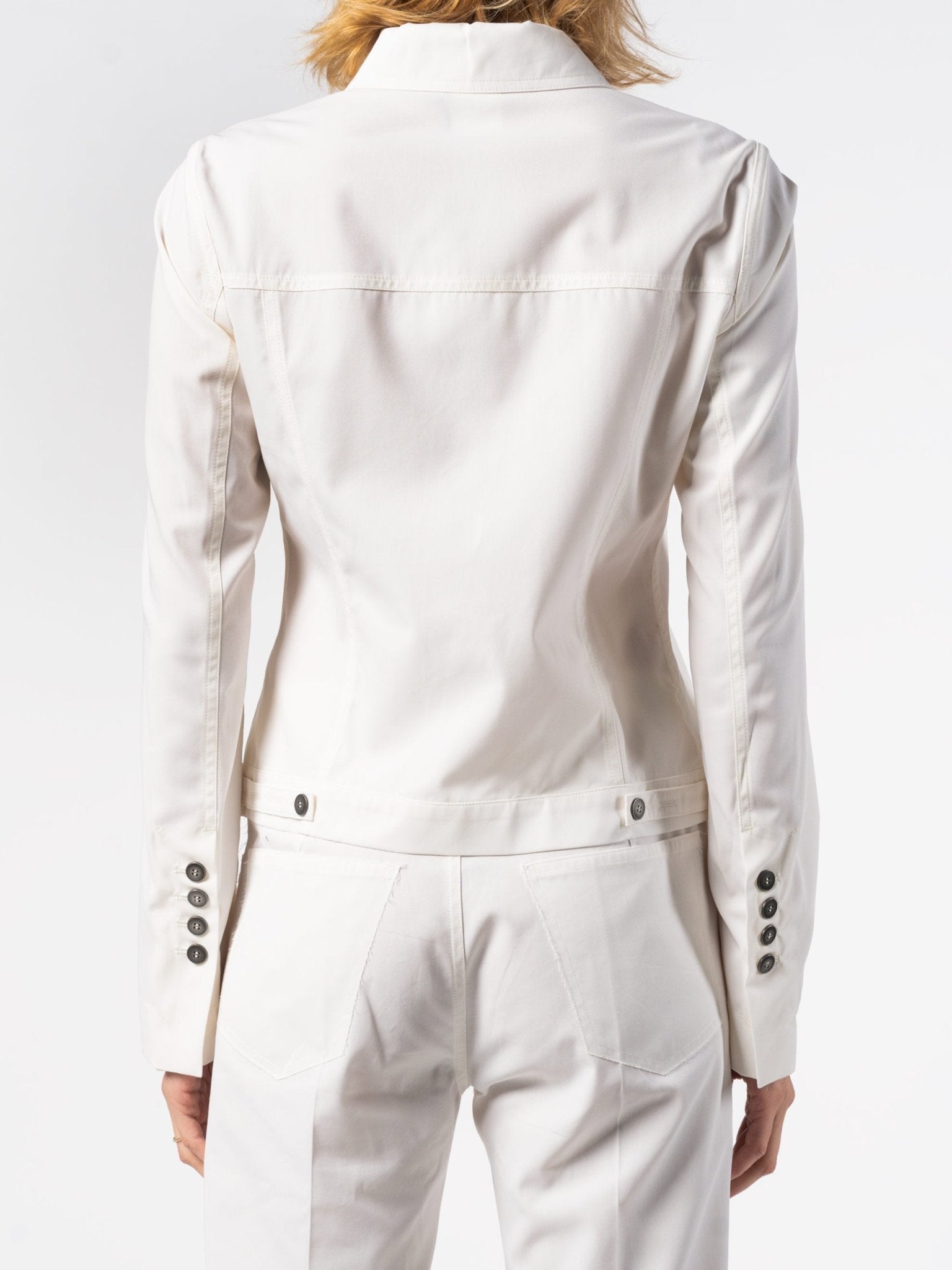 Cropped Structured Jacket - by SAPIO