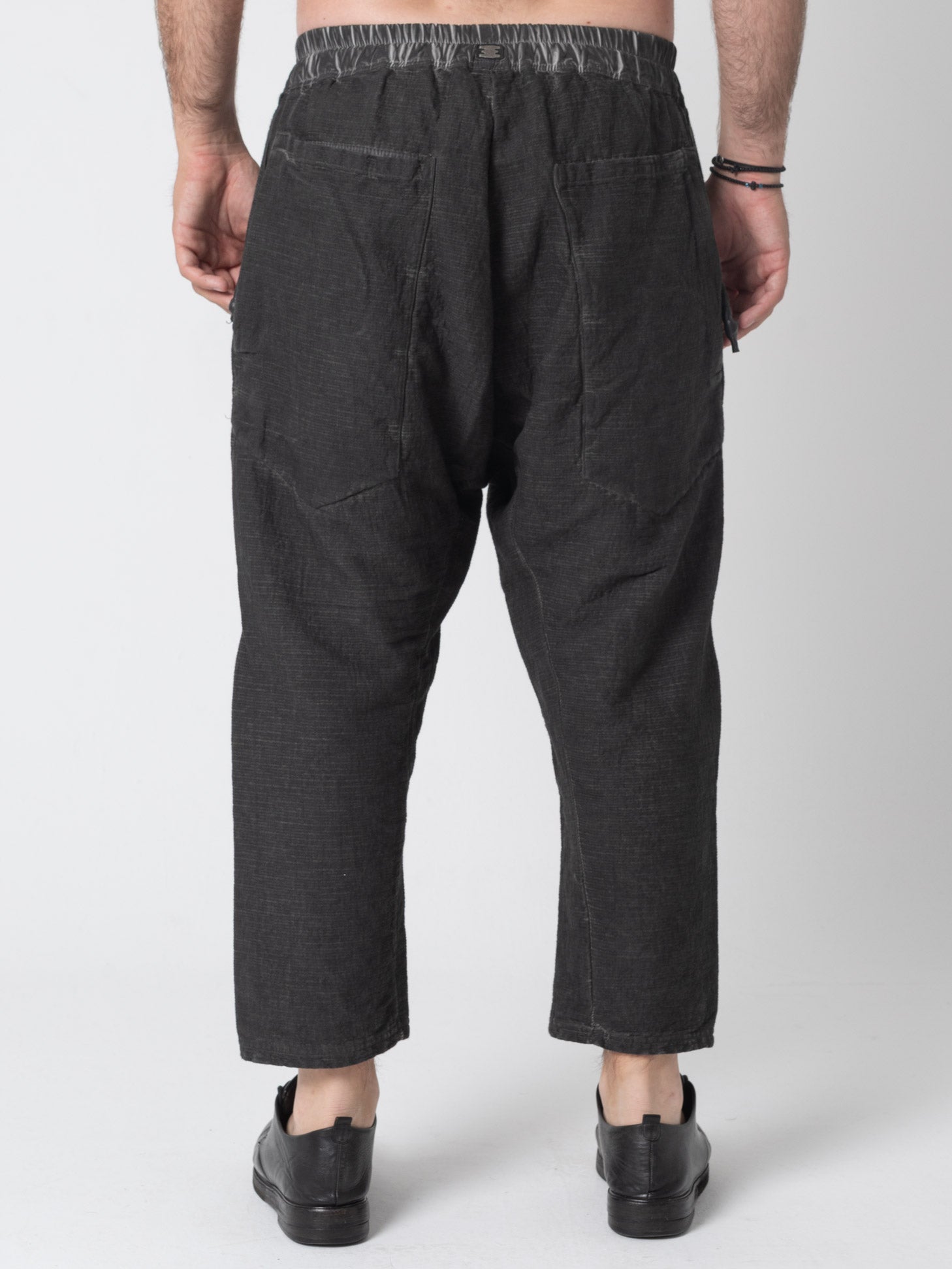 Cropped Textured Pants - by ISAAC SELLAM