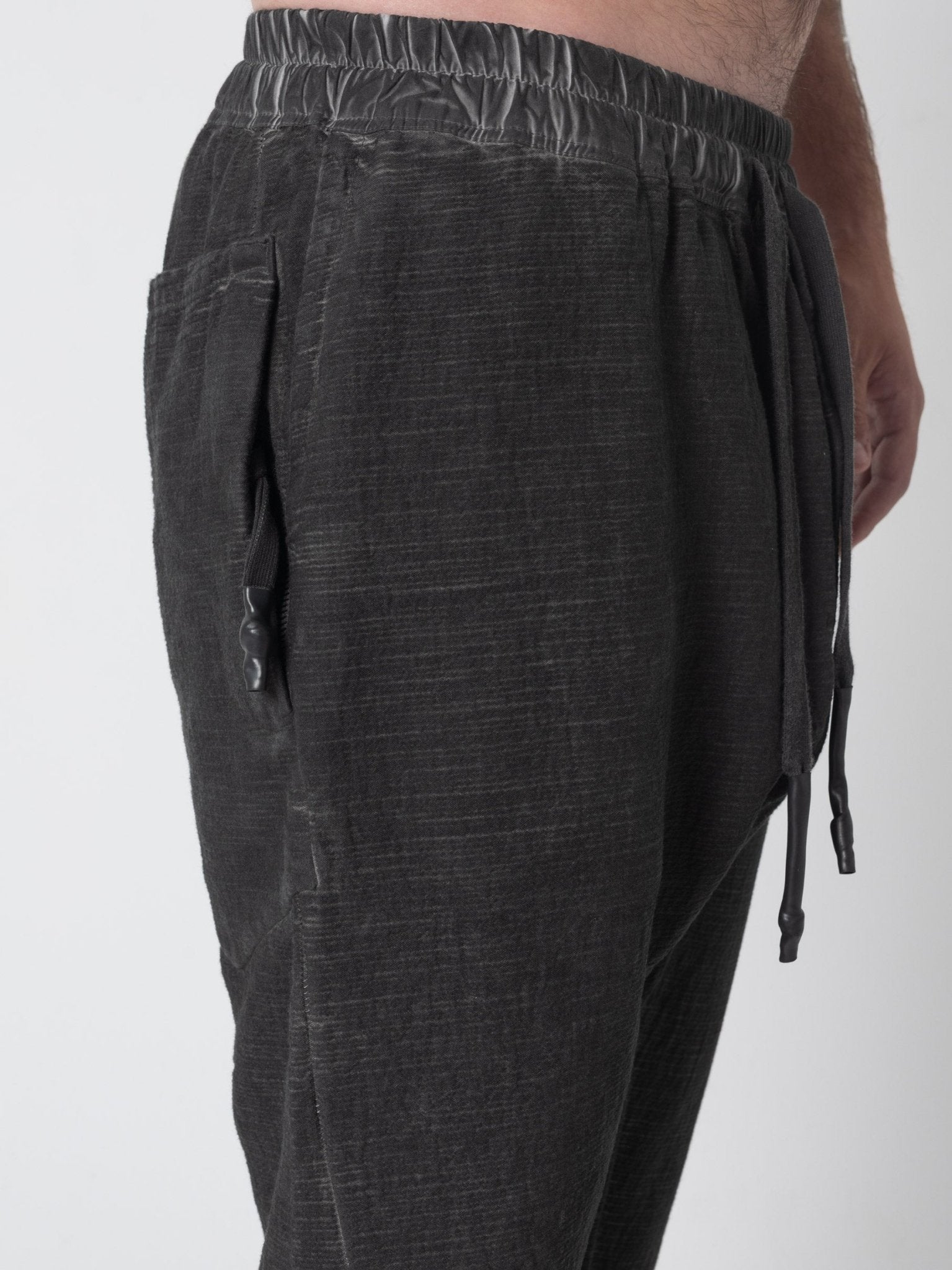 Cropped Textured Pants - by ISAAC SELLAM