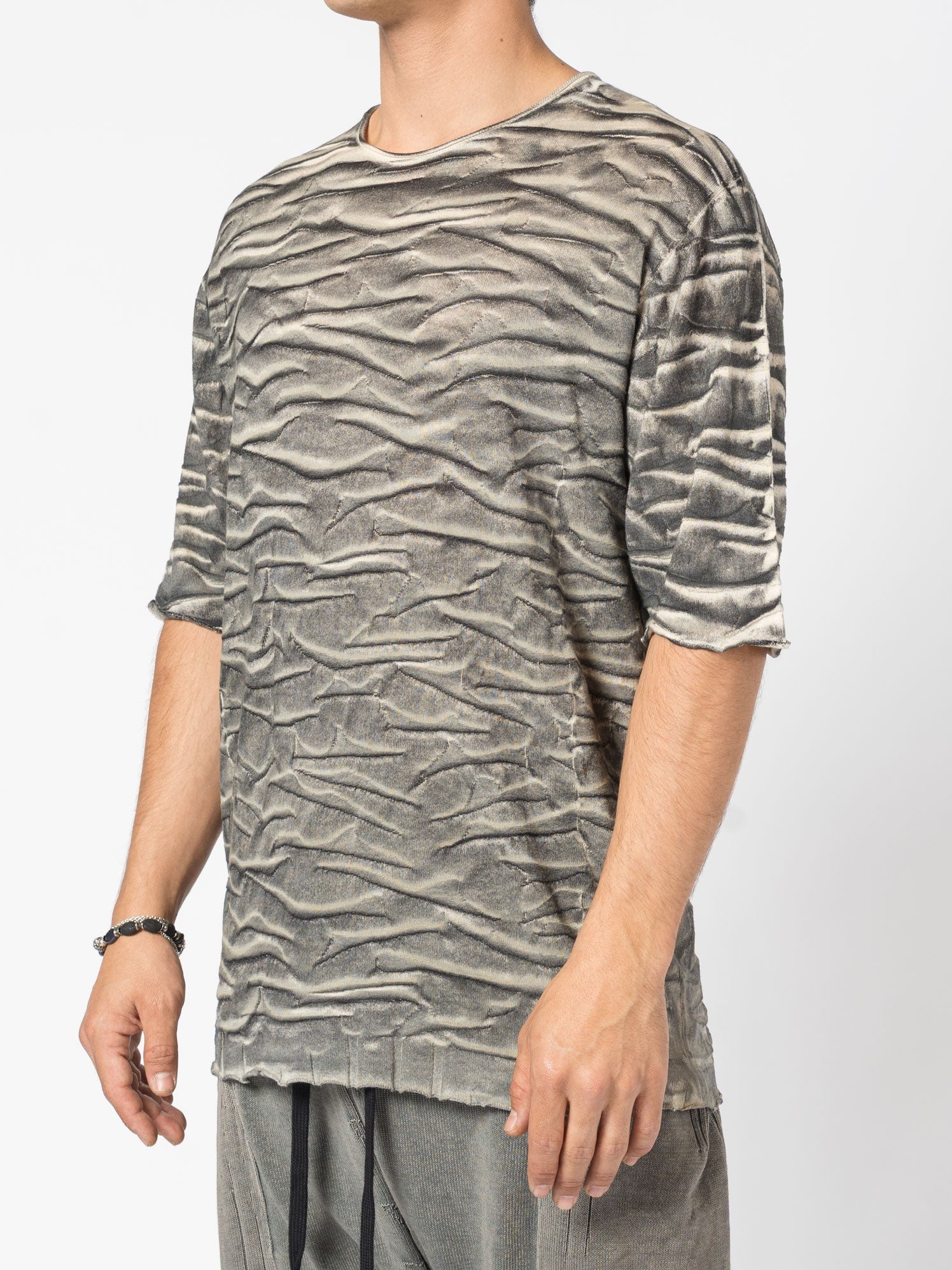 Crushed Texture Tee - by MD75