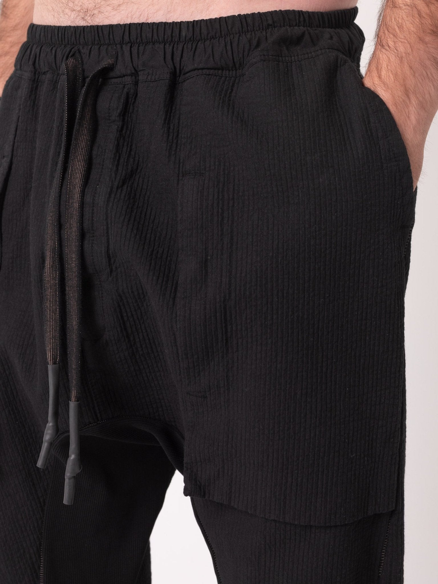 Cuffed Drop - Crotch Pants - by ISAAC SELLAM