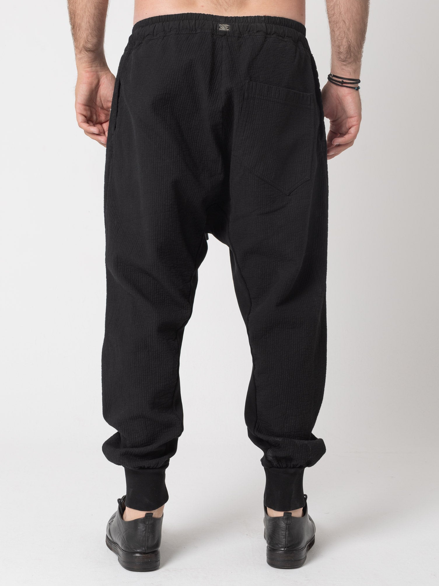 Cuffed Drop - Crotch Pants - by ISAAC SELLAM