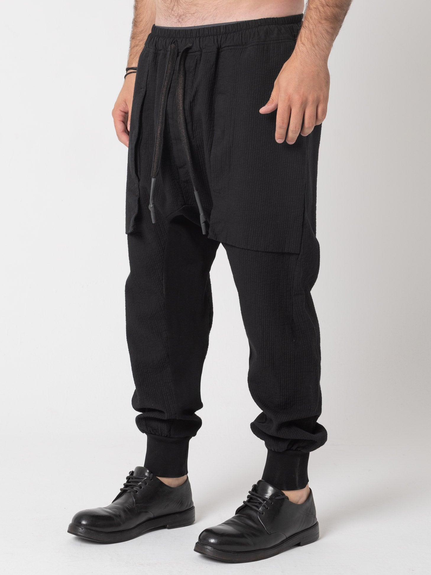 Cuffed Drop - Crotch Pants - by ISAAC SELLAM
