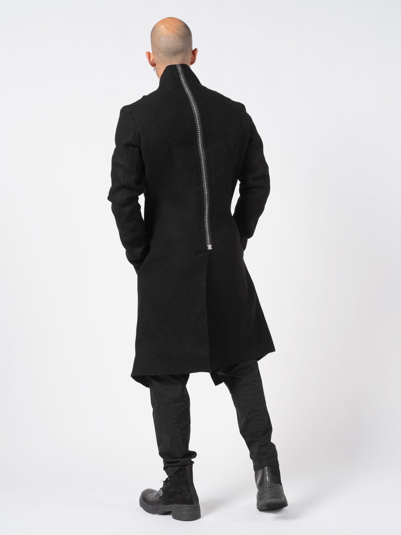 Deglingue Long Wool Coat - by ISAAC SELLAM