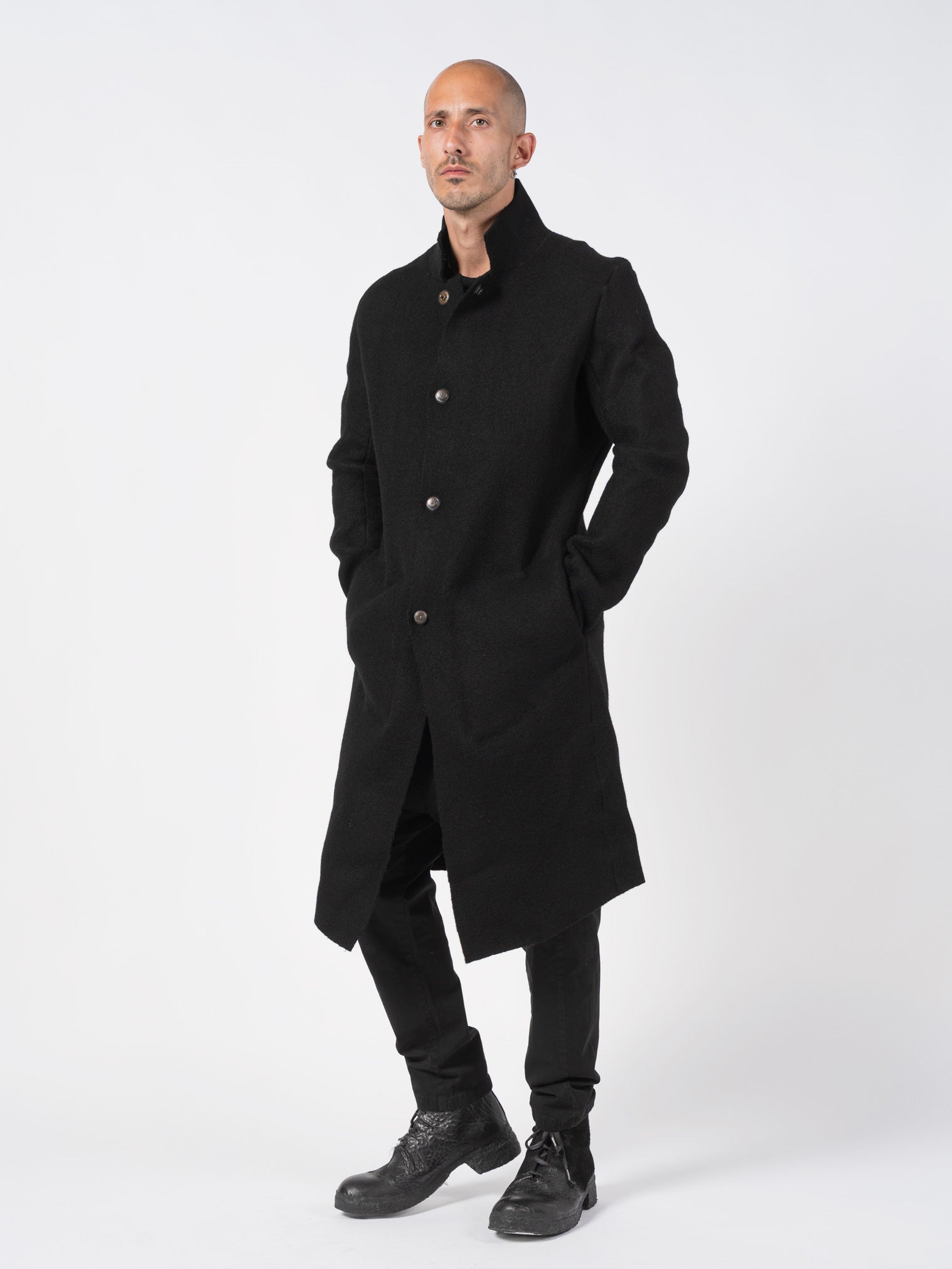 Deglingue Long Wool Coat - by ISAAC SELLAM