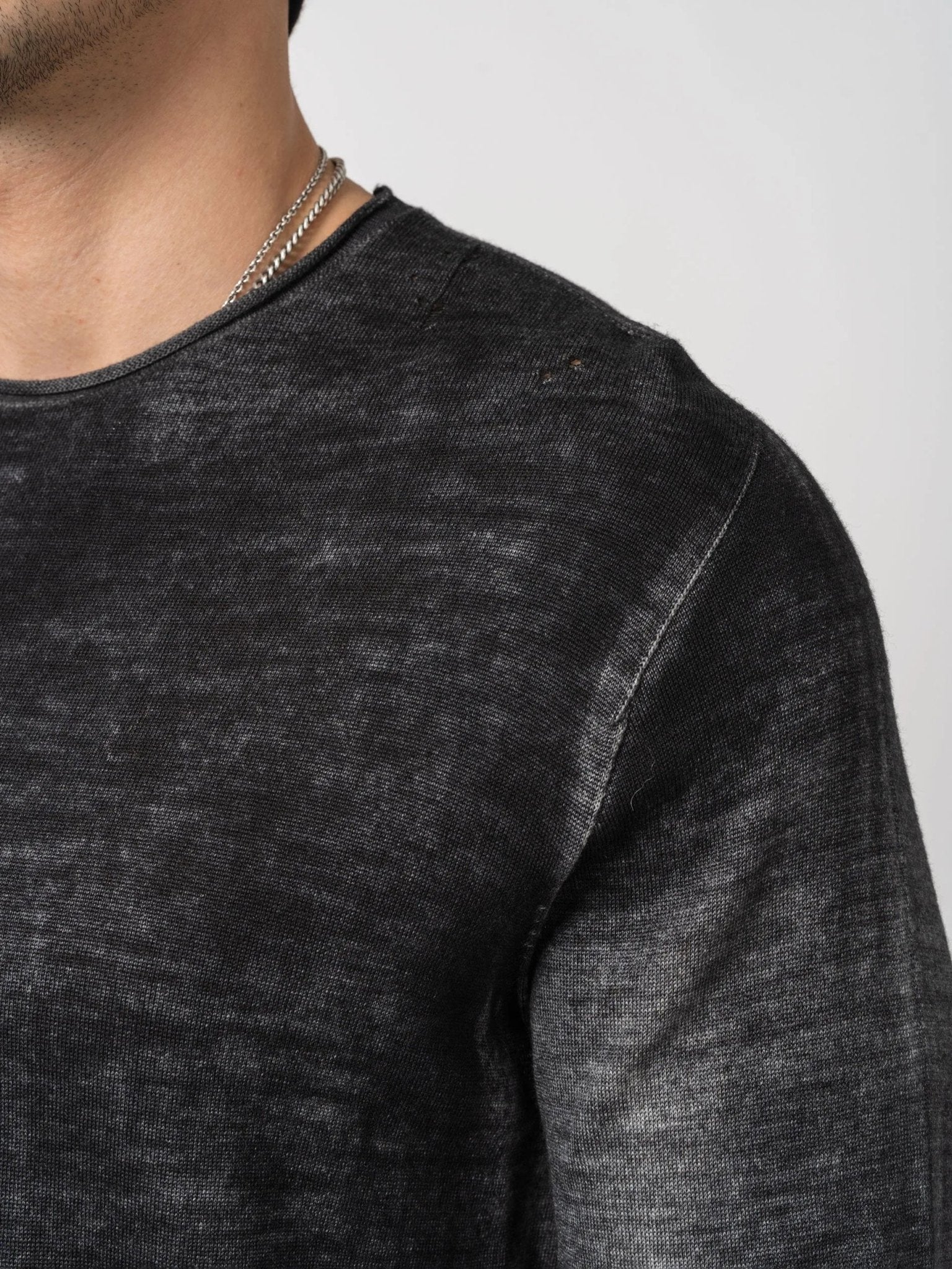 Destroyed Thin Wool Sweater - by MD75
