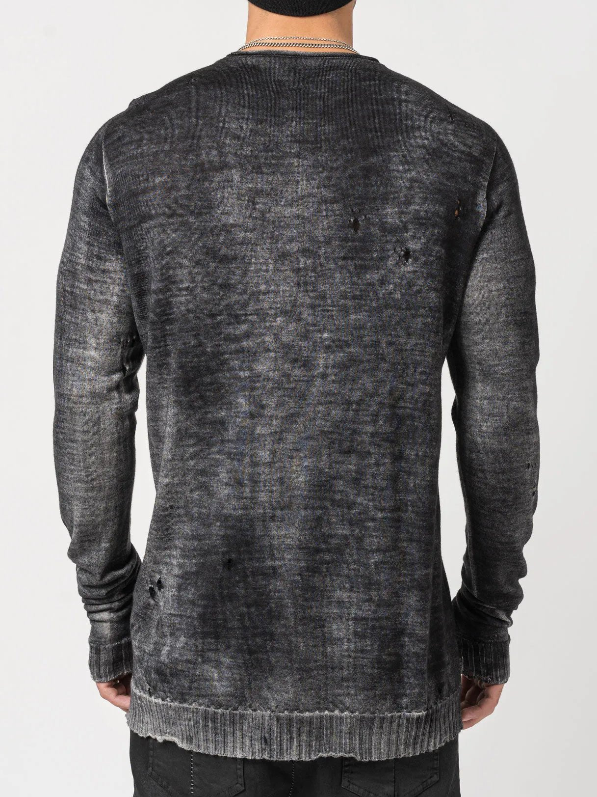 Destroyed Thin Wool Sweater - by MD75