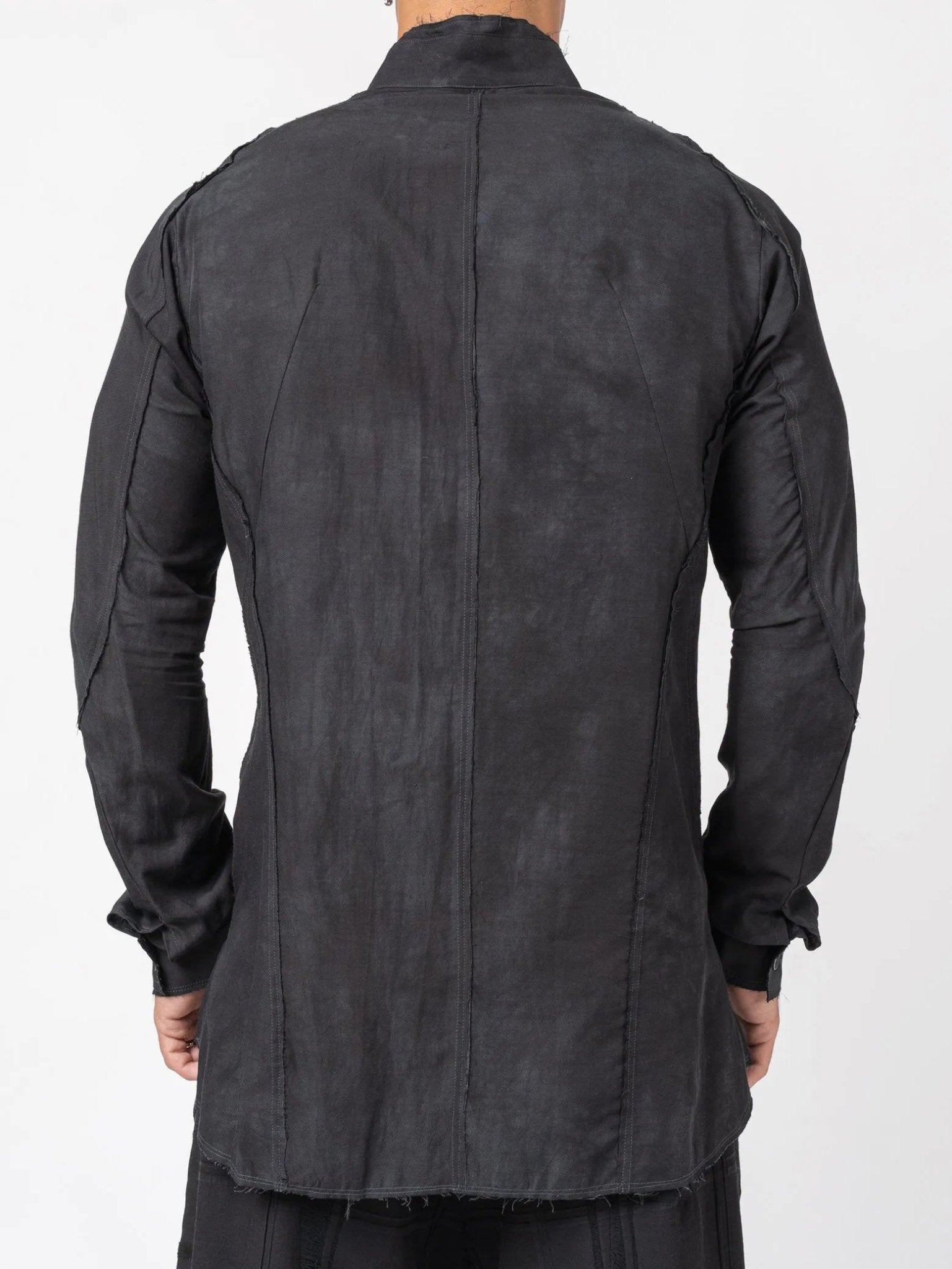 D.HYGEN Crack Random Stripe Jacquard Shirt - by D.HYGEN