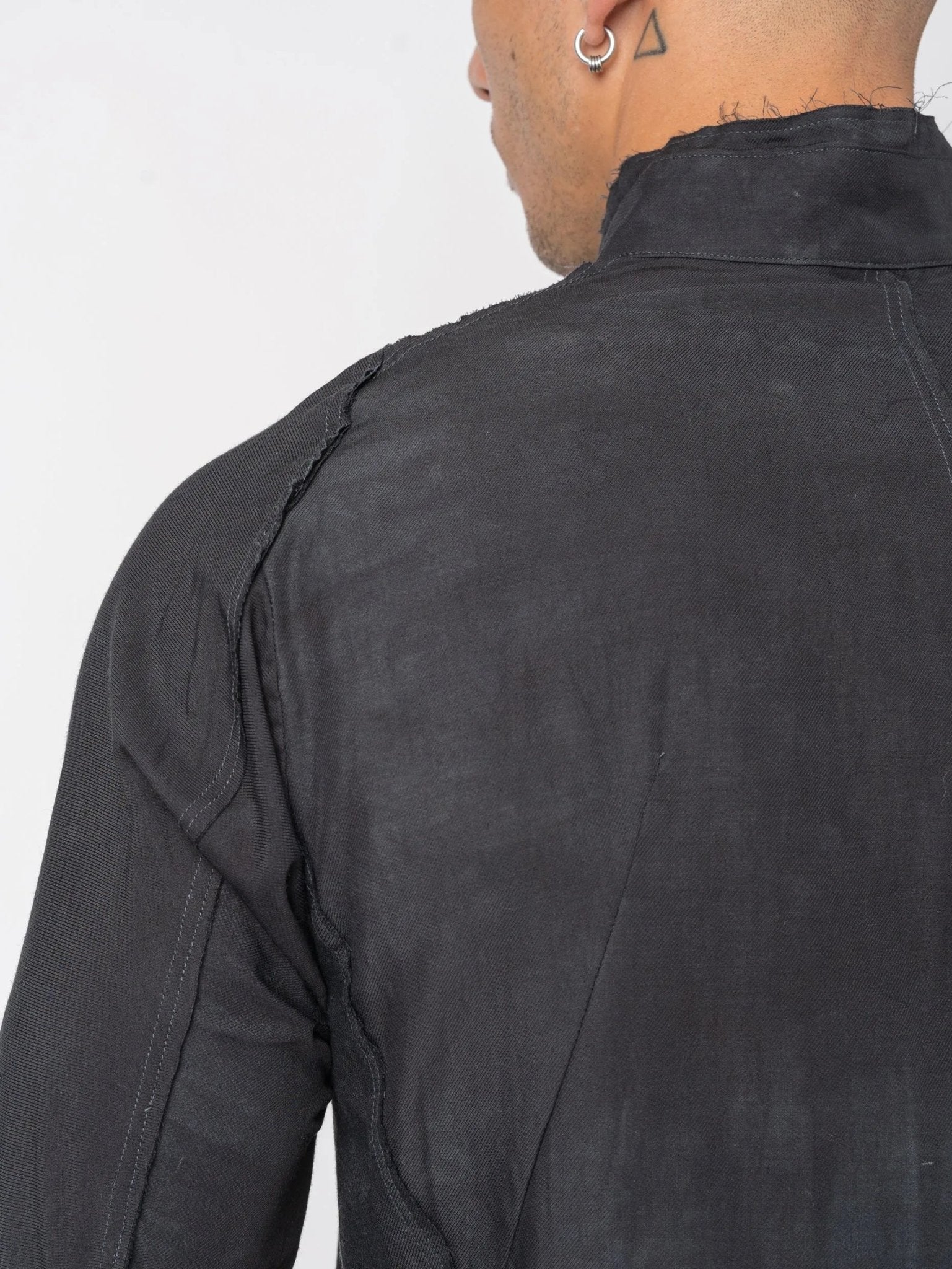 D.HYGEN Crack Random Stripe Jacquard Shirt - by D.HYGEN