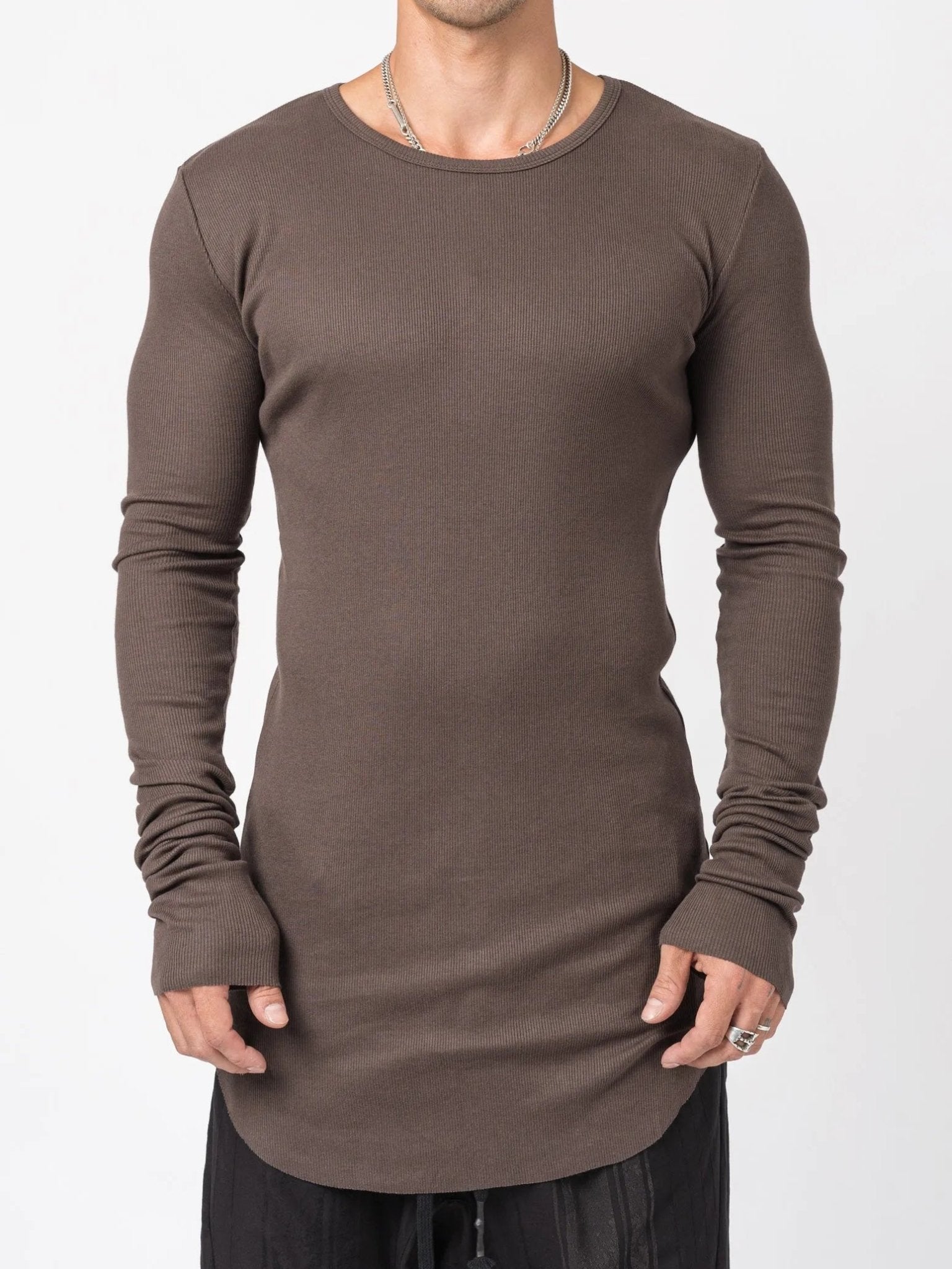 D.HYGEN Modal x Cotton Ribbed T-Shirt - by D.HYGEN