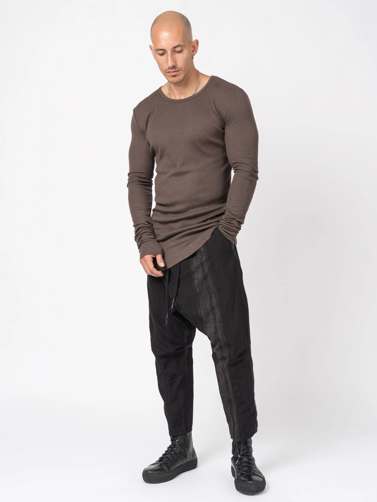 D.HYGEN Modal x Cotton Ribbed T-Shirt - by D.HYGEN