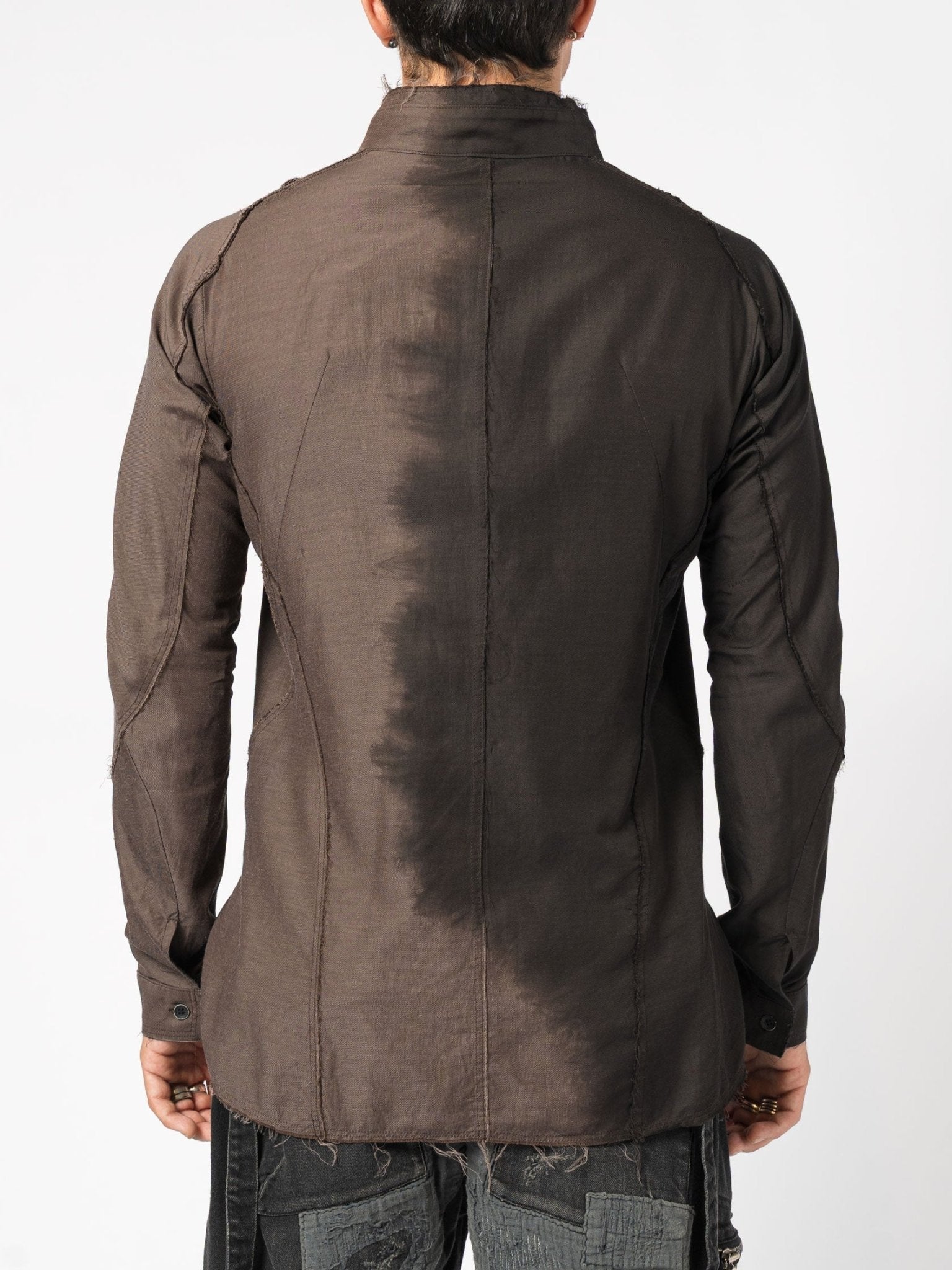 Distressed Dip - Dye Shirt - by D.HYGEN