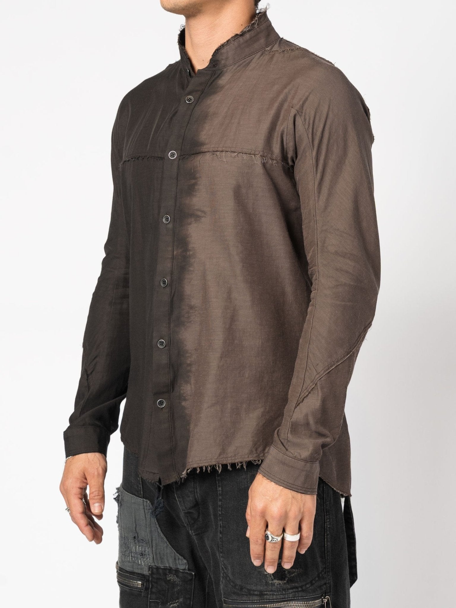 Distressed Dip - Dye Shirt - by D.HYGEN