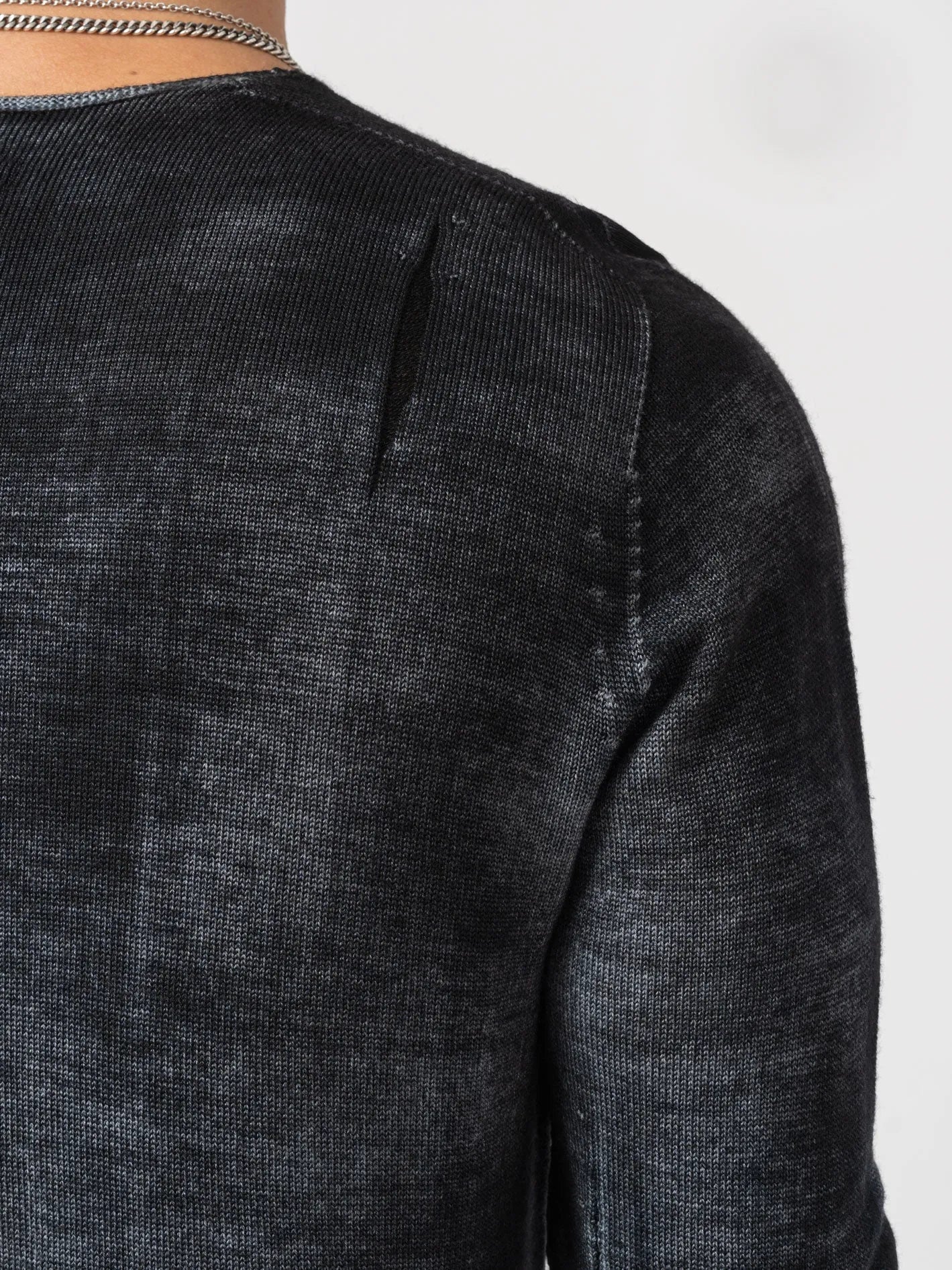 Distressed Medium Wool Sweater - by MD75