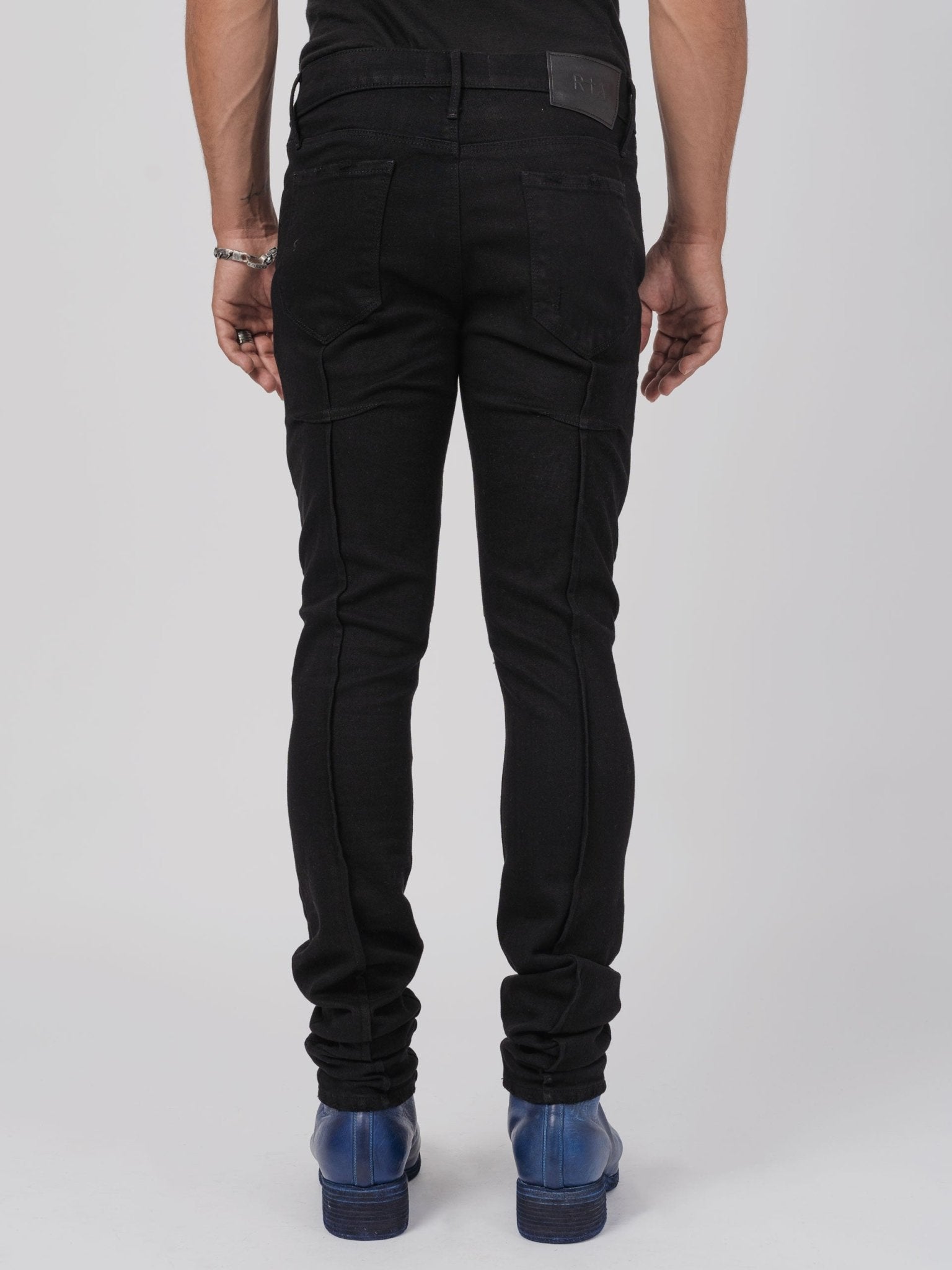 Distressed Skinny Stretch Denim Jeans - by RTA
