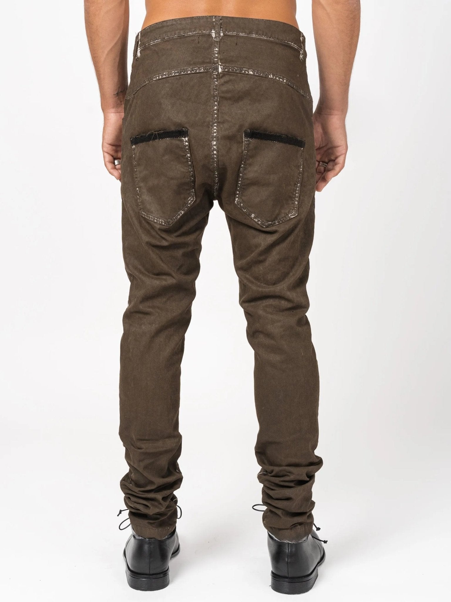 Distressed Slim Fit Pants - by NOSTRA SANTISSIMA